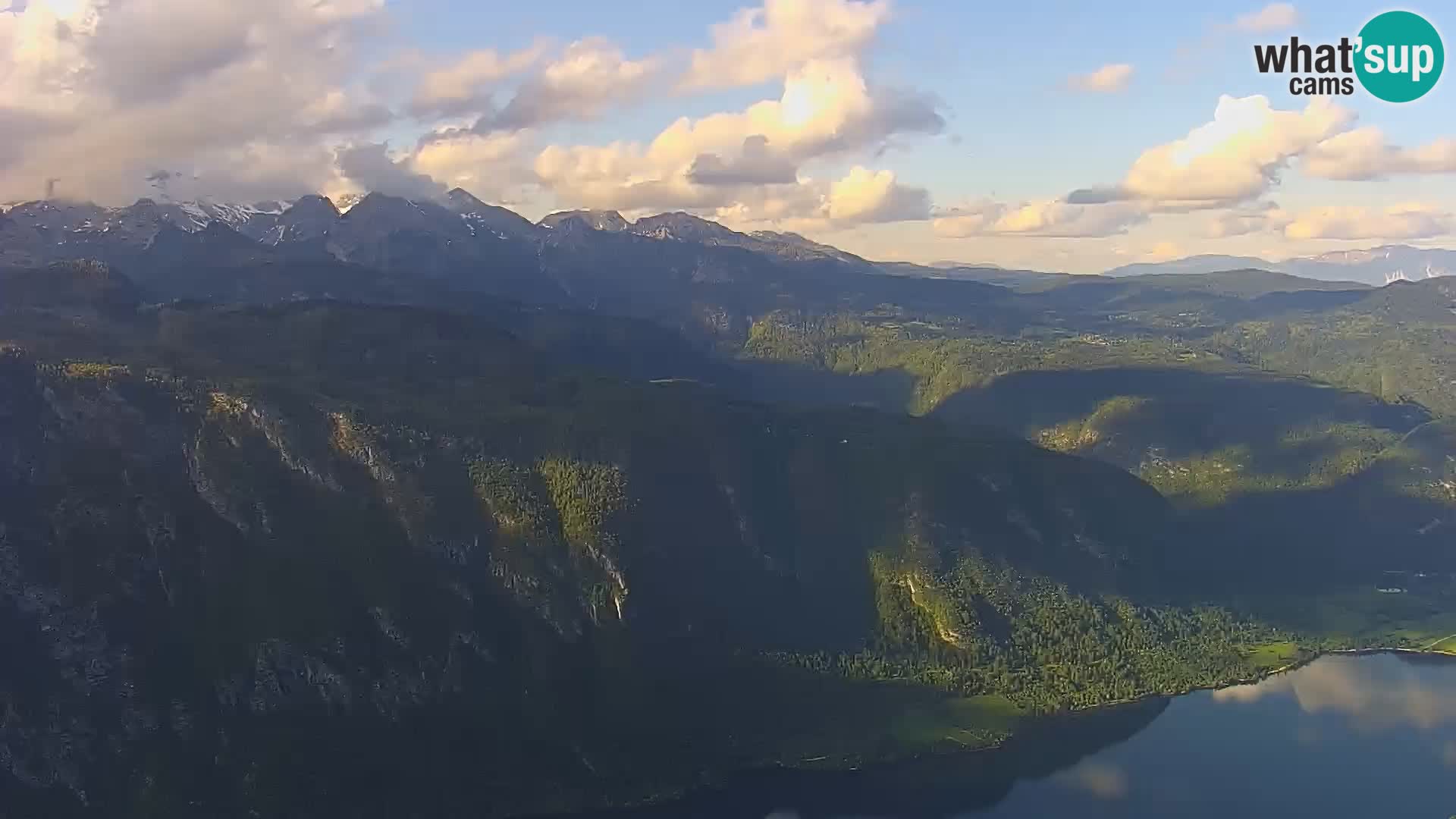 Webcam Bohinj See und Triglav – Blick vom Skigebiet Vogel