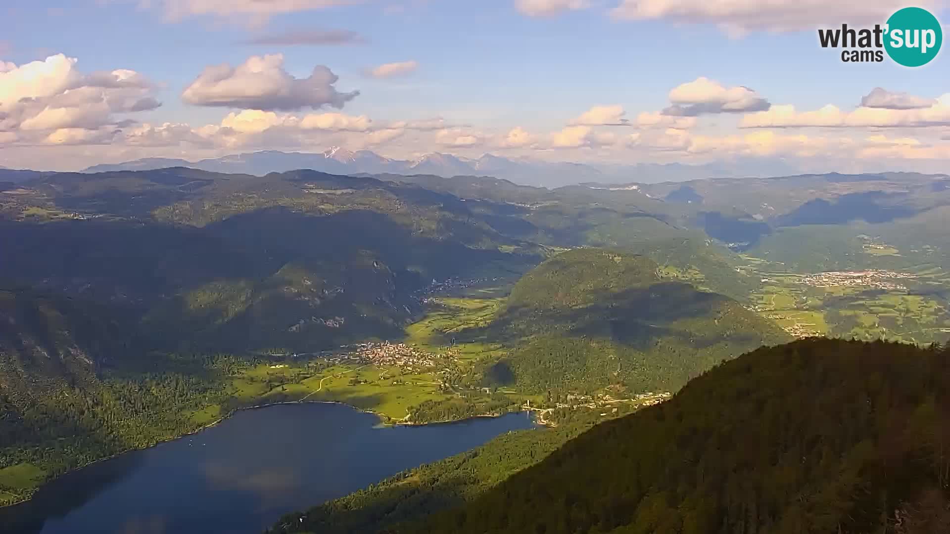 Webcam lago di Bohinj e del Triglav – vista dalla stazione sciistica di Vogel