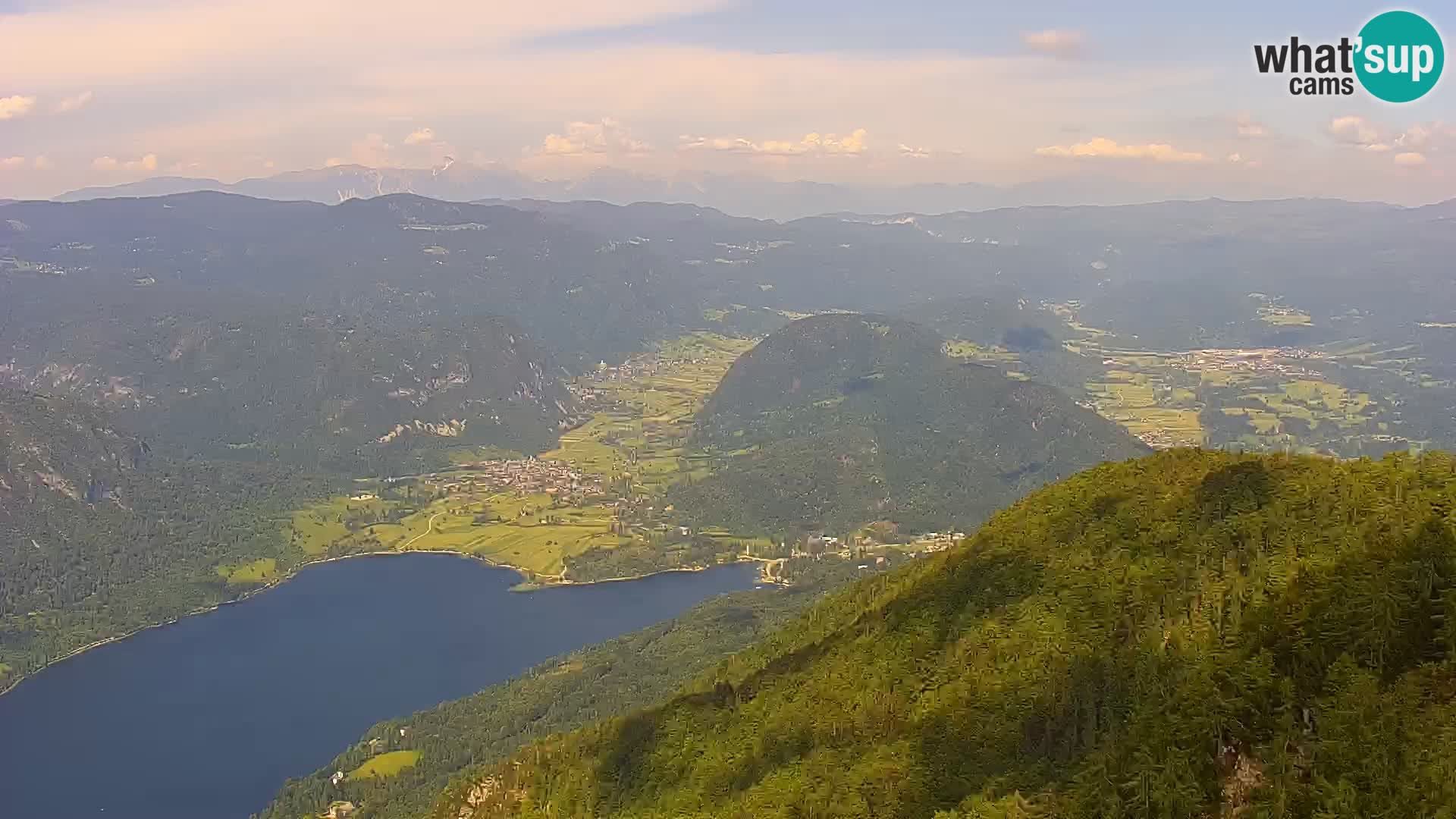 Bohinj lake webcam and Triglav – view from Vogel ski resort