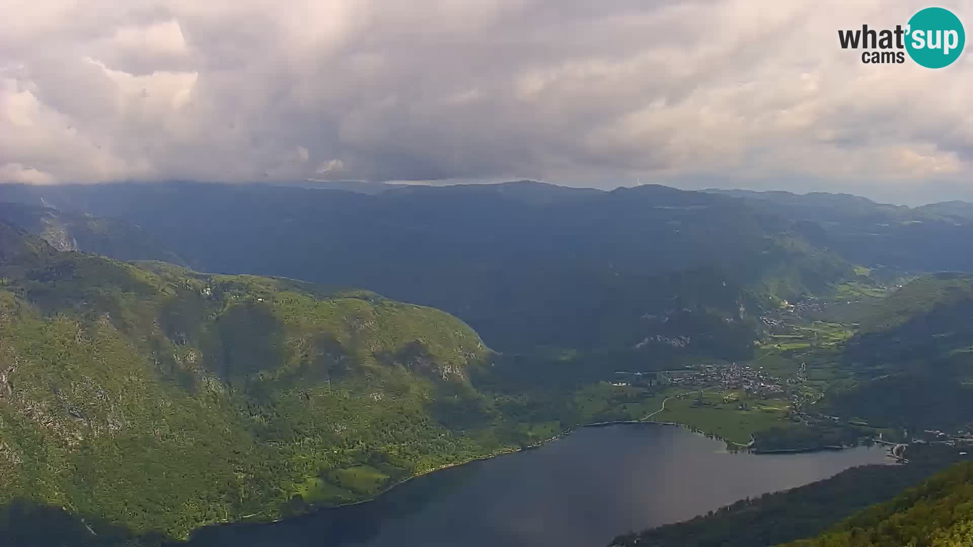 Cámara web del lago Bohinj y Triglav – vista desde la estación de esquí de Vogel