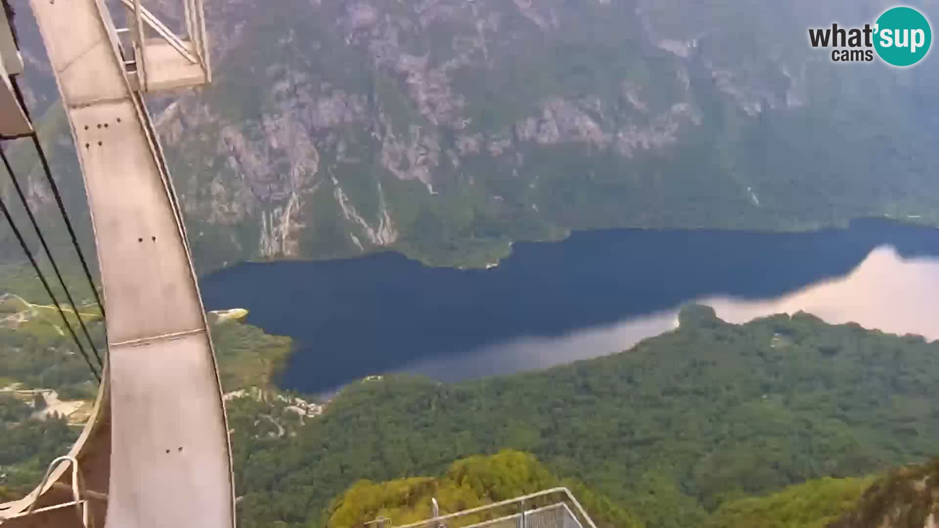 Web kamera Bohinjsko jezero i Triglav – pogled sa skijališta Vogel