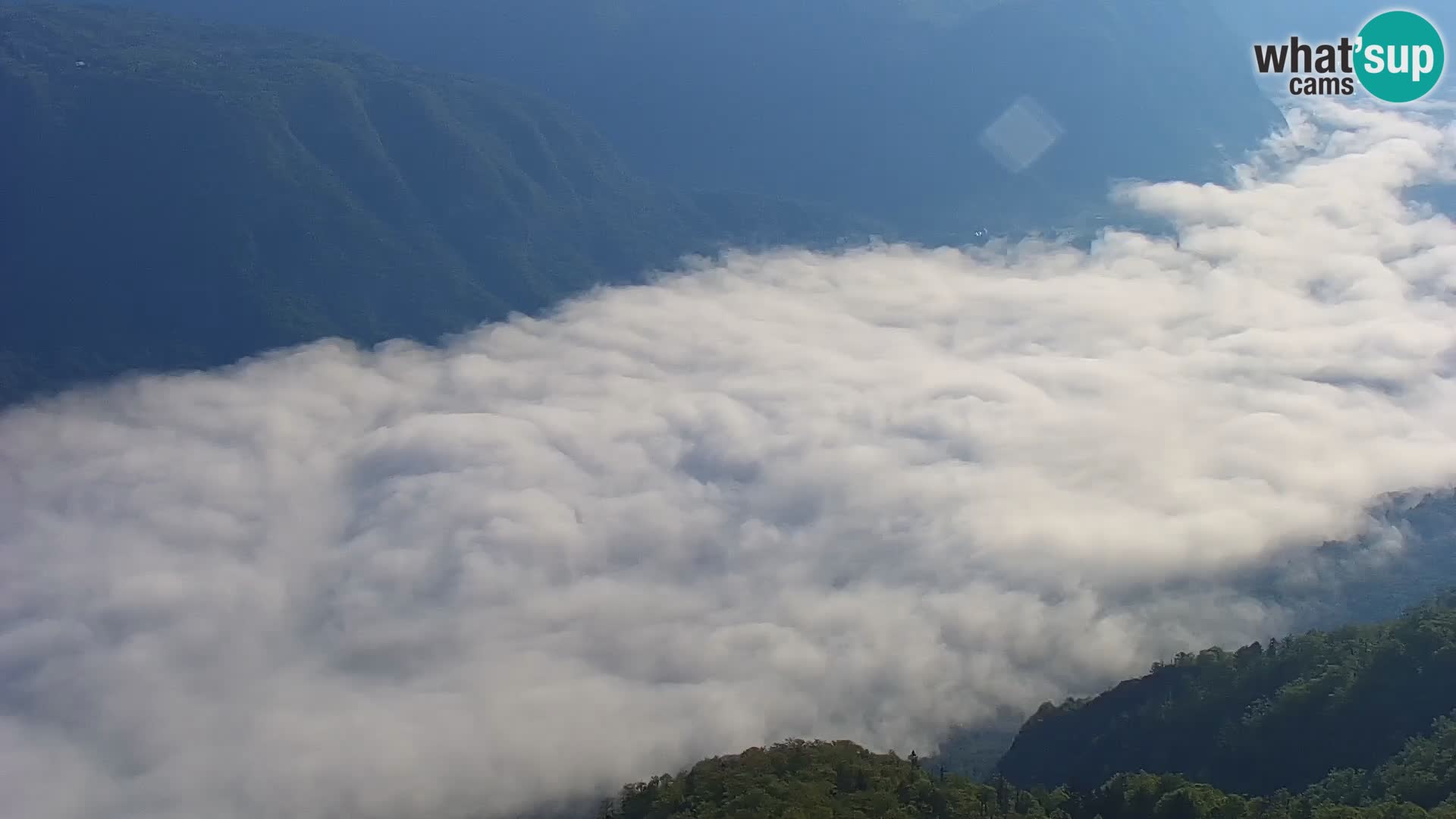 Webcam lago di Bohinj e del Triglav – vista dalla stazione sciistica di Vogel