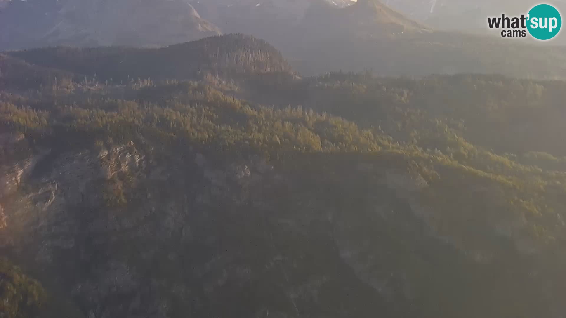 Webcam Bohinj See und Triglav – Blick vom Skigebiet Vogel