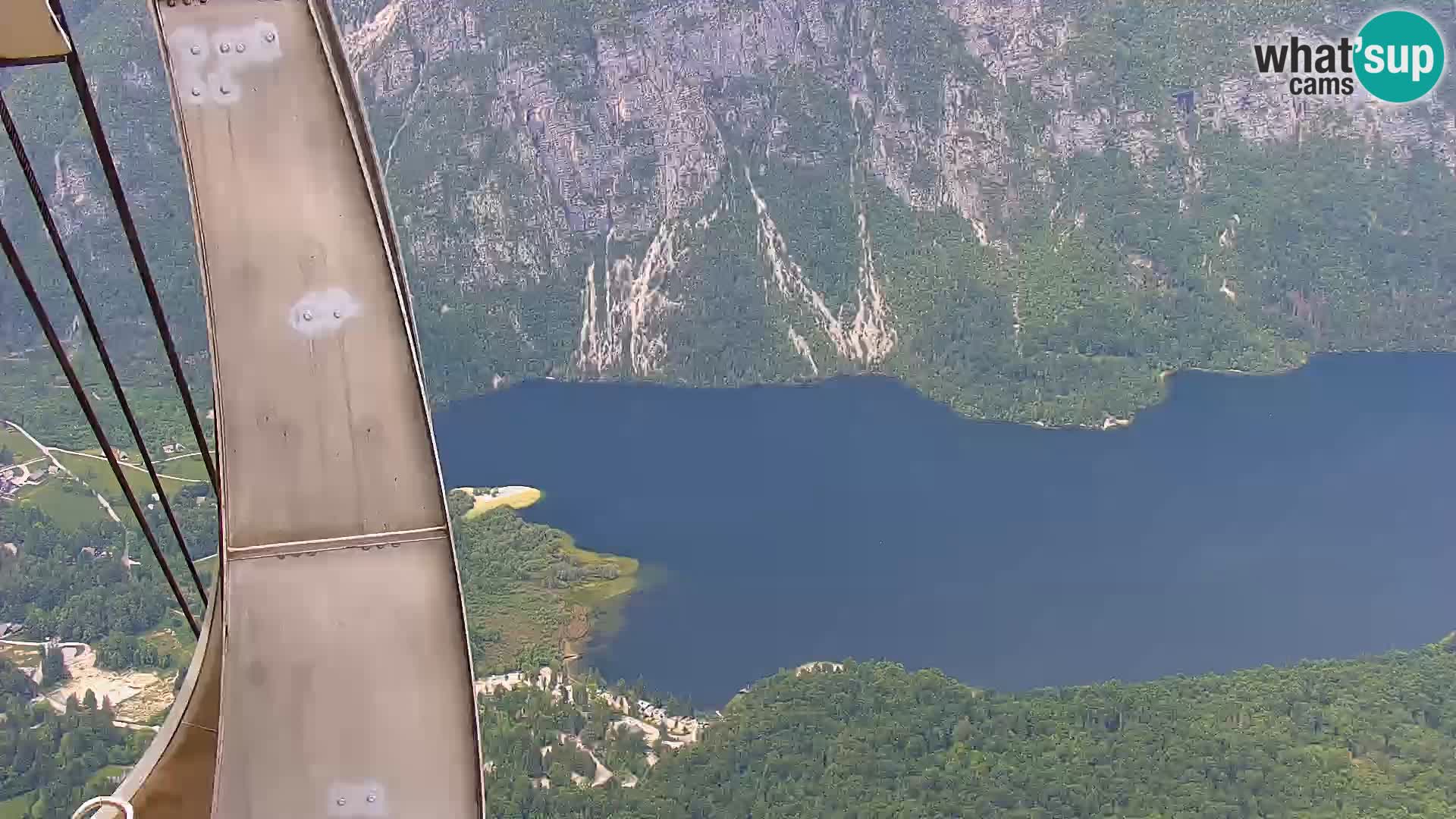 Webcam Bohinj See und Triglav – Blick vom Skigebiet Vogel
