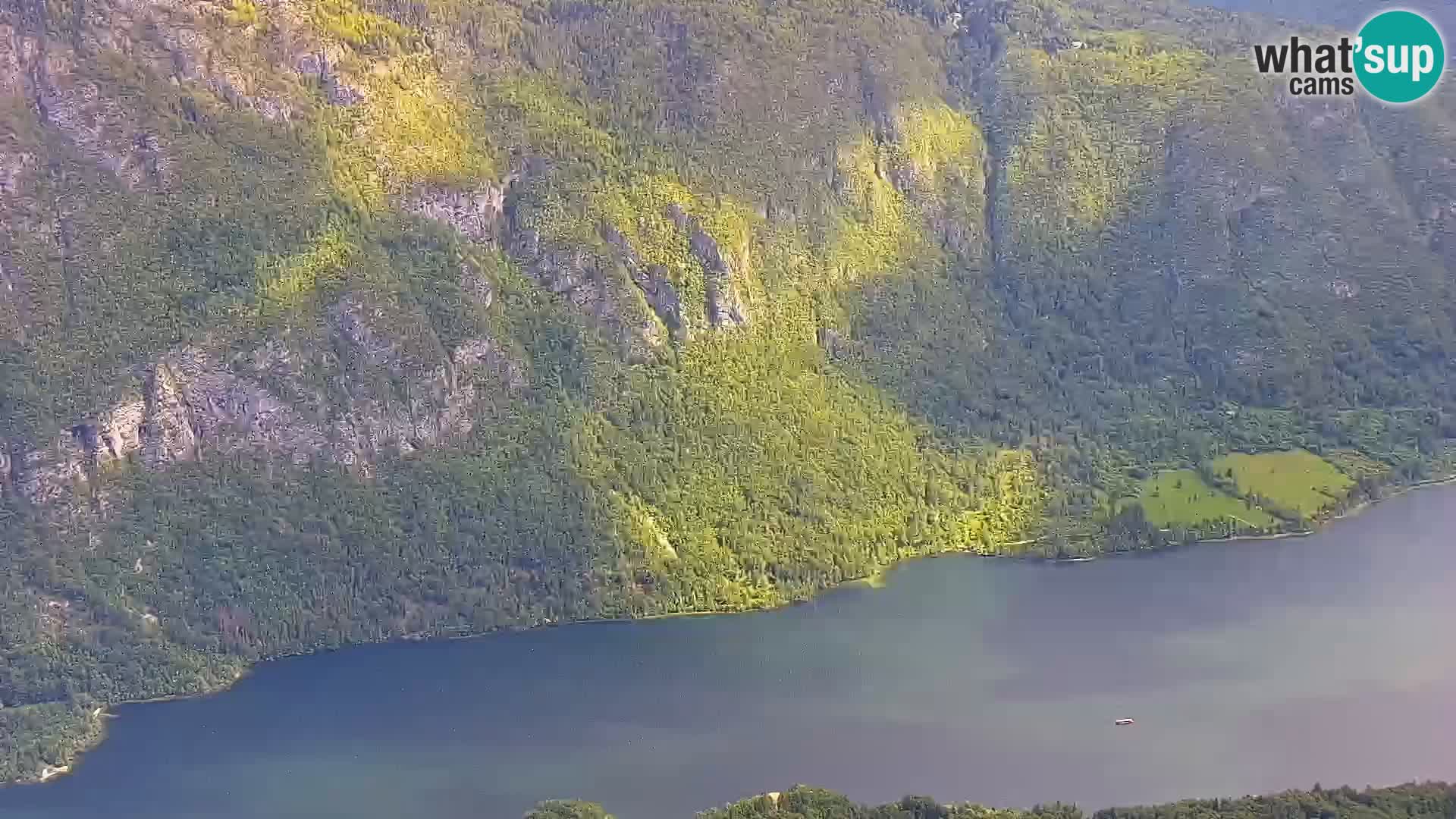 Web kamera Bohinjsko jezero i Triglav – pogled sa skijališta Vogel