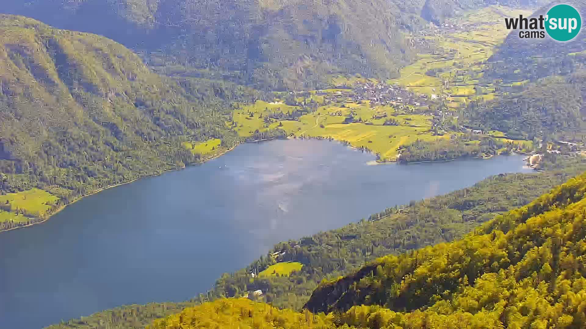 Webcam Bohinj See und Triglav – Blick vom Skigebiet Vogel