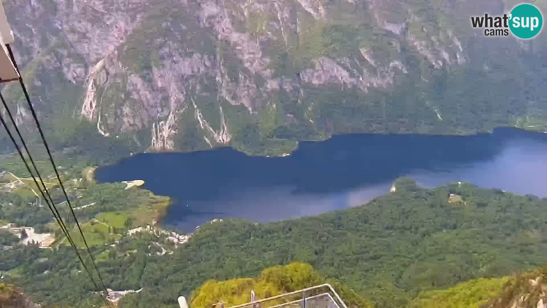 Webcam Bohinj See und Triglav – Blick vom Skigebiet Vogel