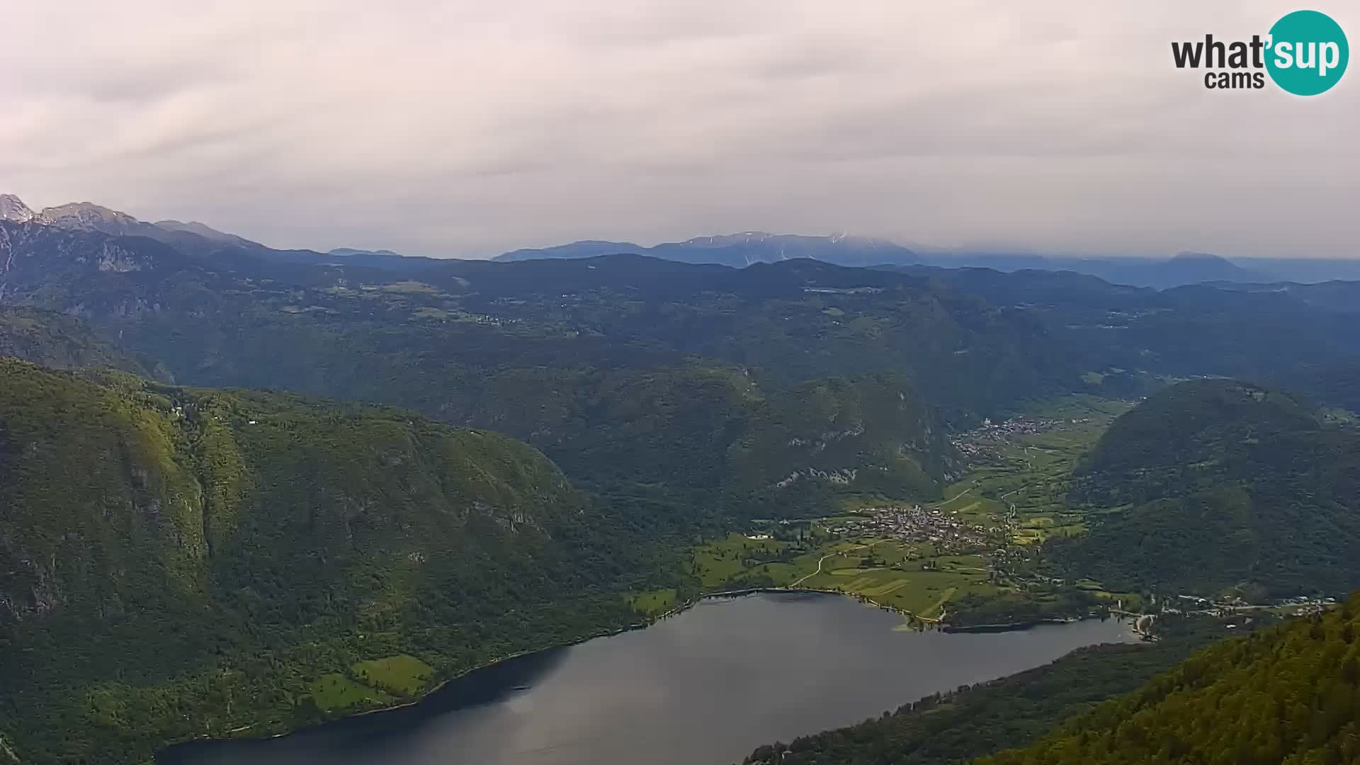 Webcam lago di Bohinj e del Triglav – vista dalla stazione sciistica di Vogel
