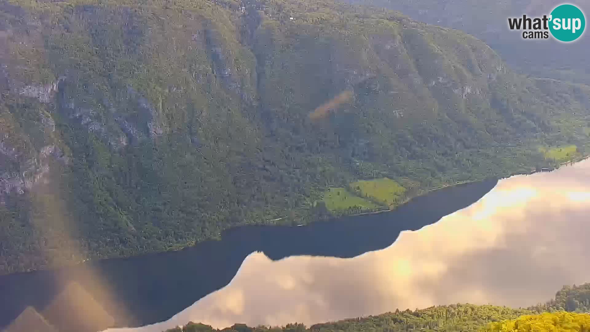Cámara web del lago Bohinj y Triglav – vista desde la estación de esquí de Vogel