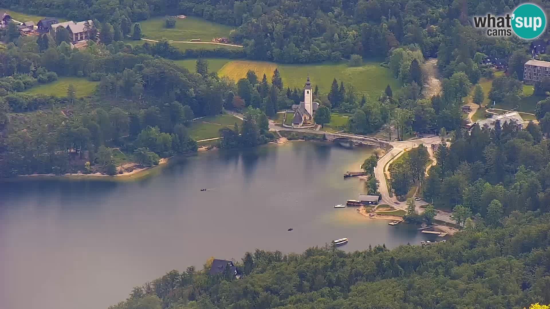 Webcam lago di Bohinj e del Triglav – vista dalla stazione sciistica di Vogel