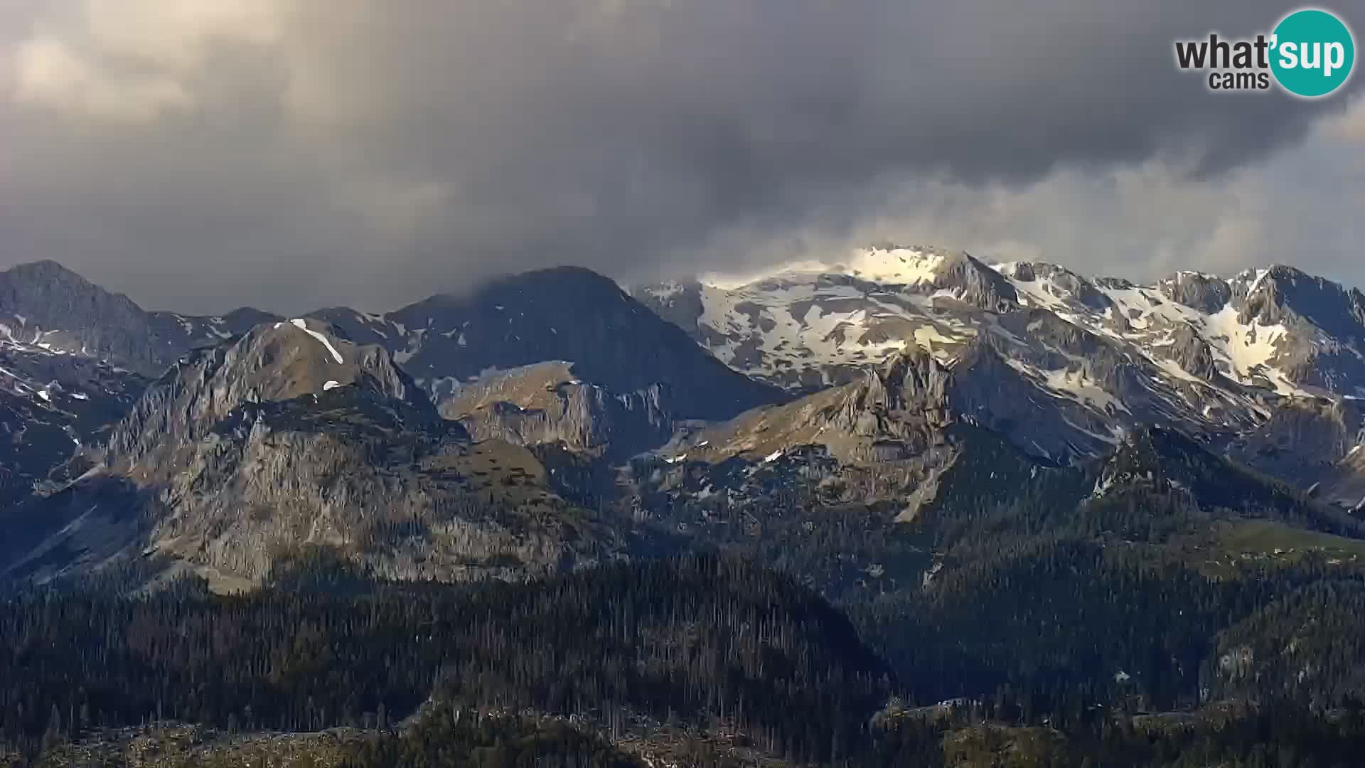 Webcam lago di Bohinj e del Triglav – vista dalla stazione sciistica di Vogel