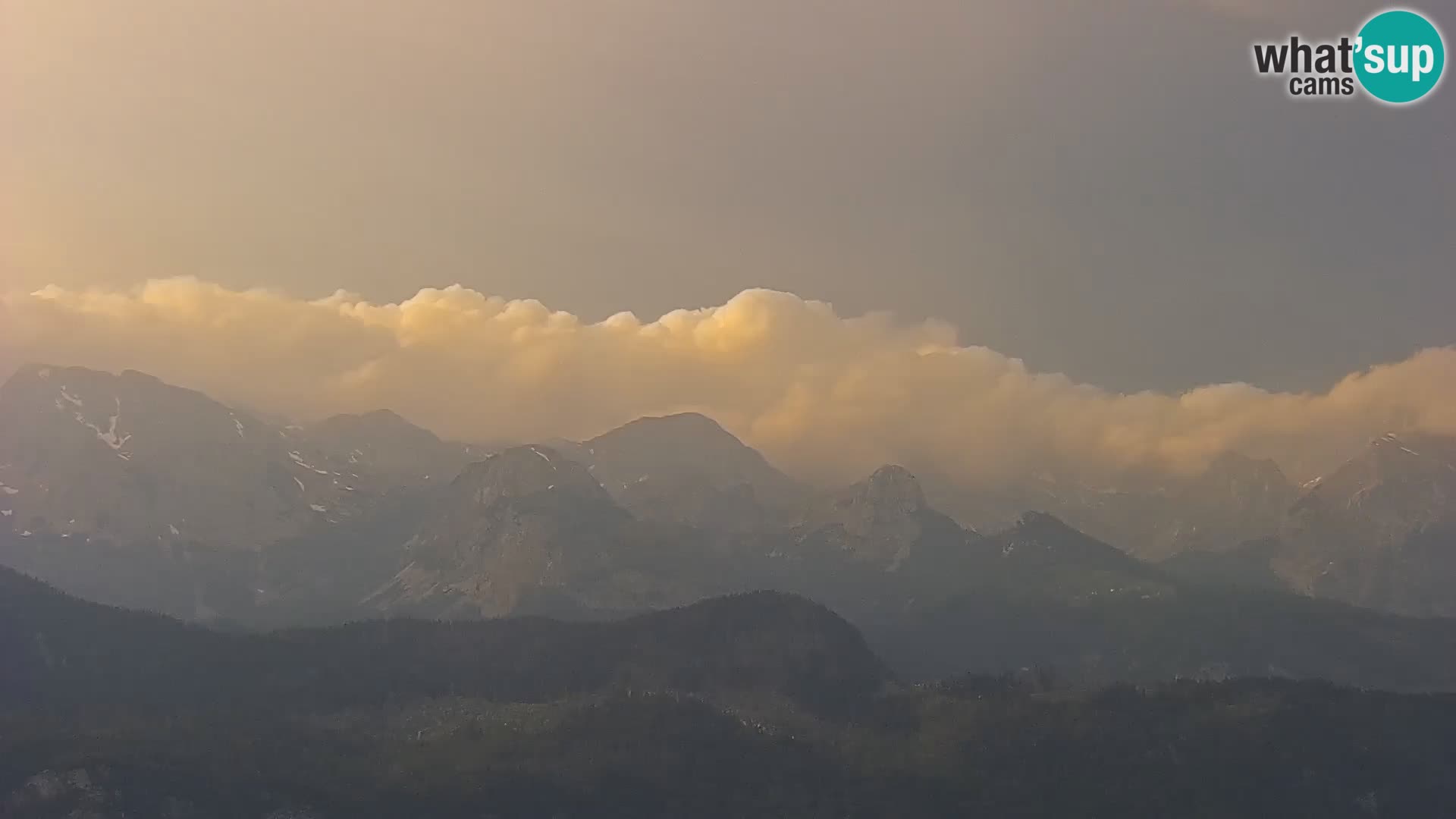 Bohinj lake webcam and Triglav – view from Vogel ski resort
