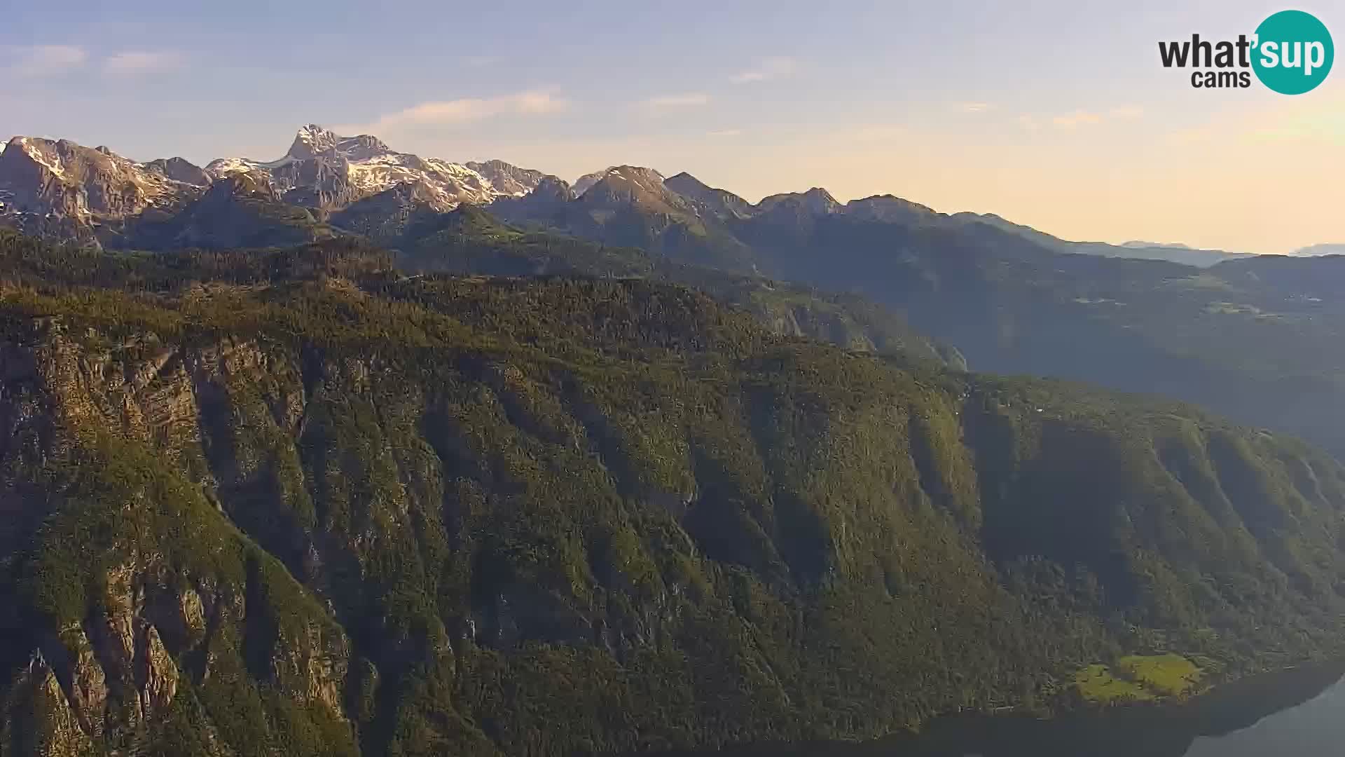 Bohinj lake webcam and Triglav – view from Vogel ski resort