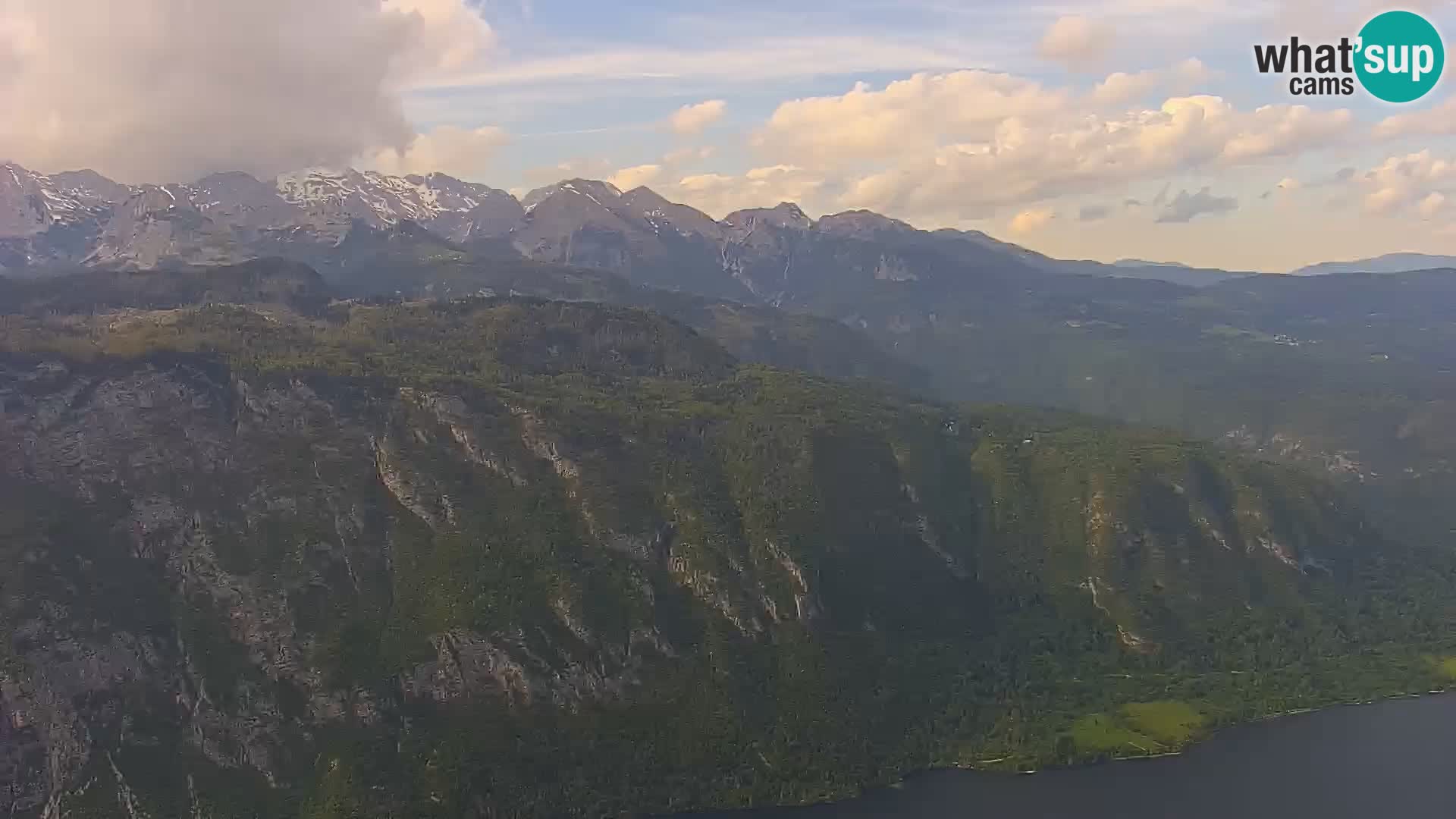 Cámara web del lago Bohinj y Triglav – vista desde la estación de esquí de Vogel
