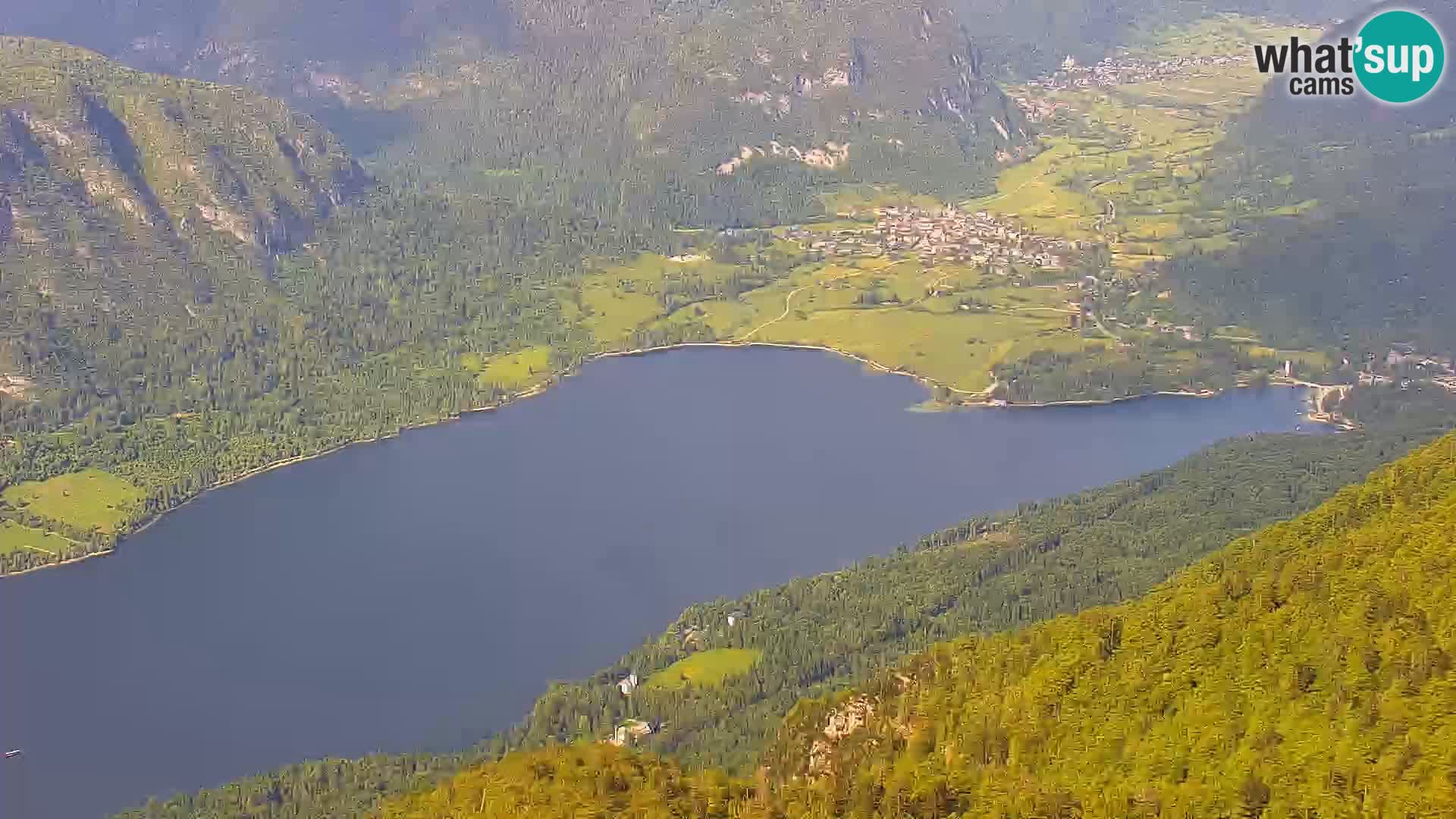 Bohinj lake webcam and Triglav – view from Vogel ski resort