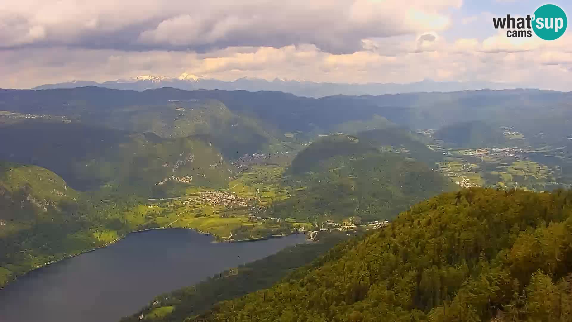 Webcam lago di Bohinj e del Triglav – vista dalla stazione sciistica di Vogel