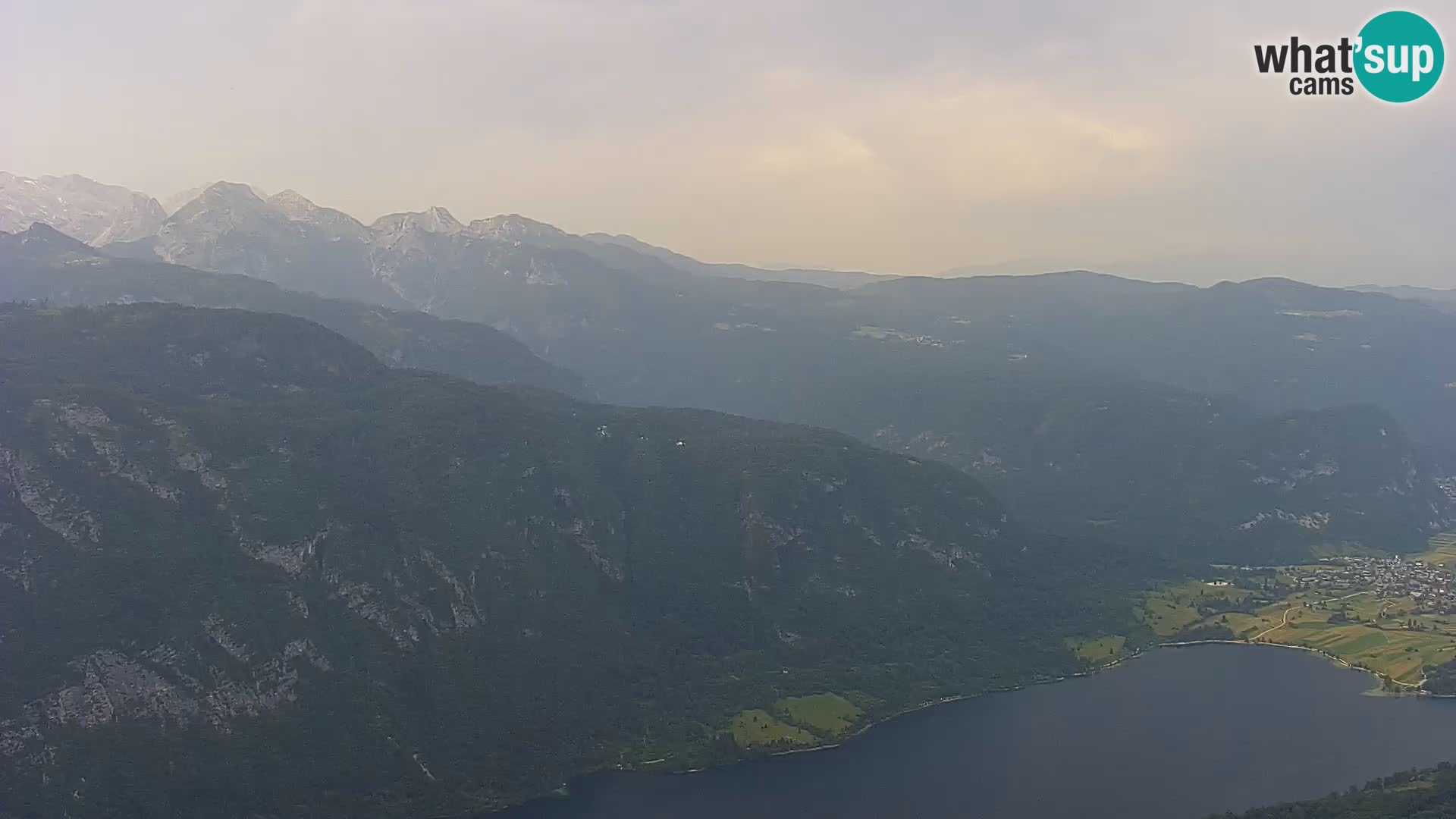 Bohinj lake webcam and Triglav – view from Vogel ski resort