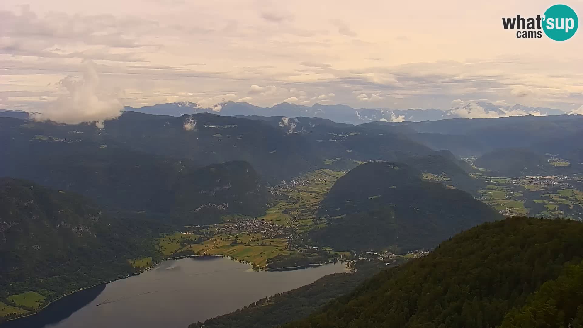 Bohinj lake webcam and Triglav – view from Vogel ski resort