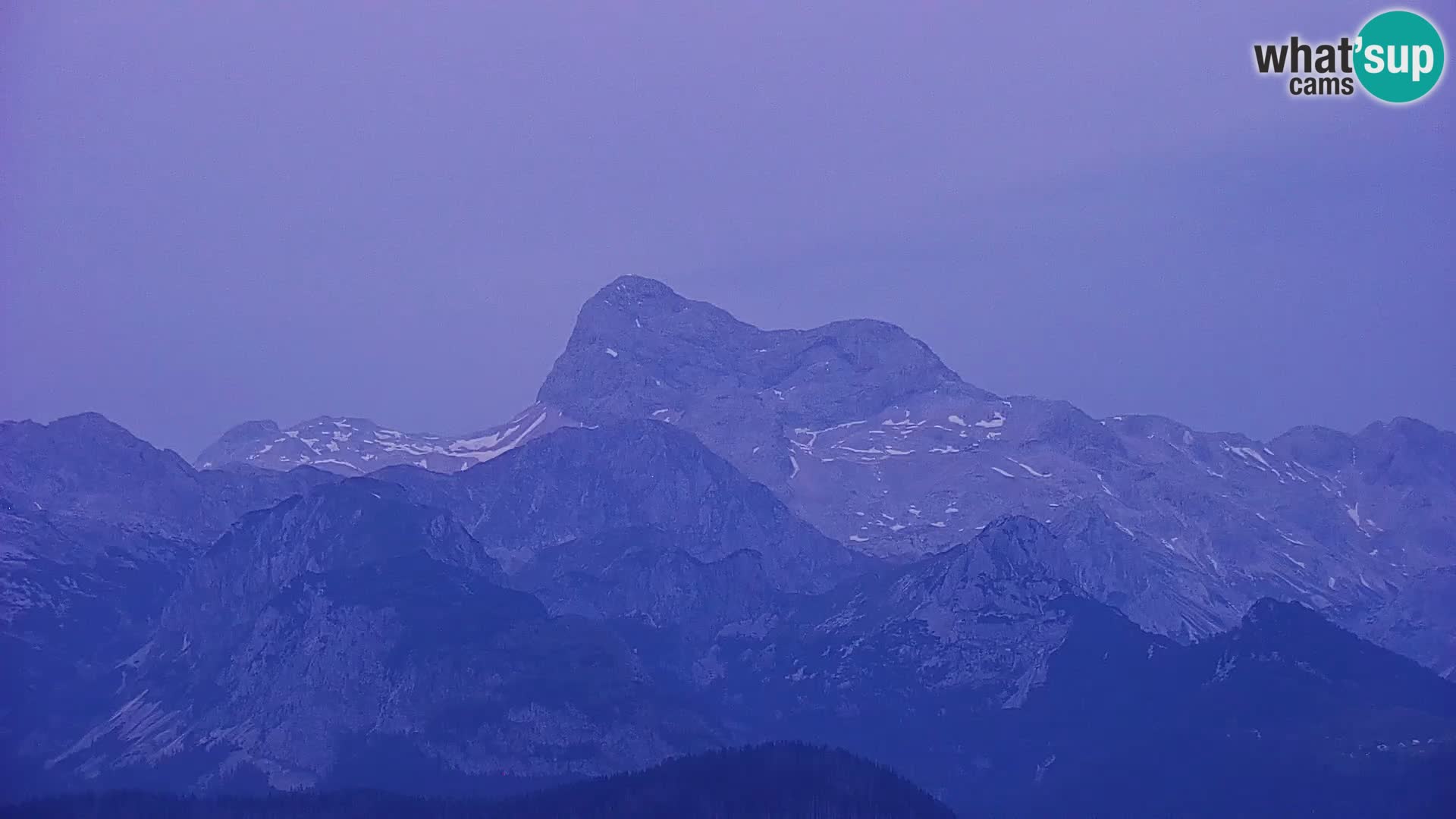 Cámara web del lago Bohinj y Triglav – vista desde la estación de esquí de Vogel