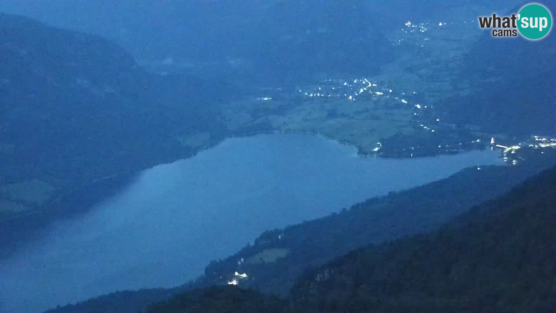 Webcam Bohinj See und Triglav – Blick vom Skigebiet Vogel