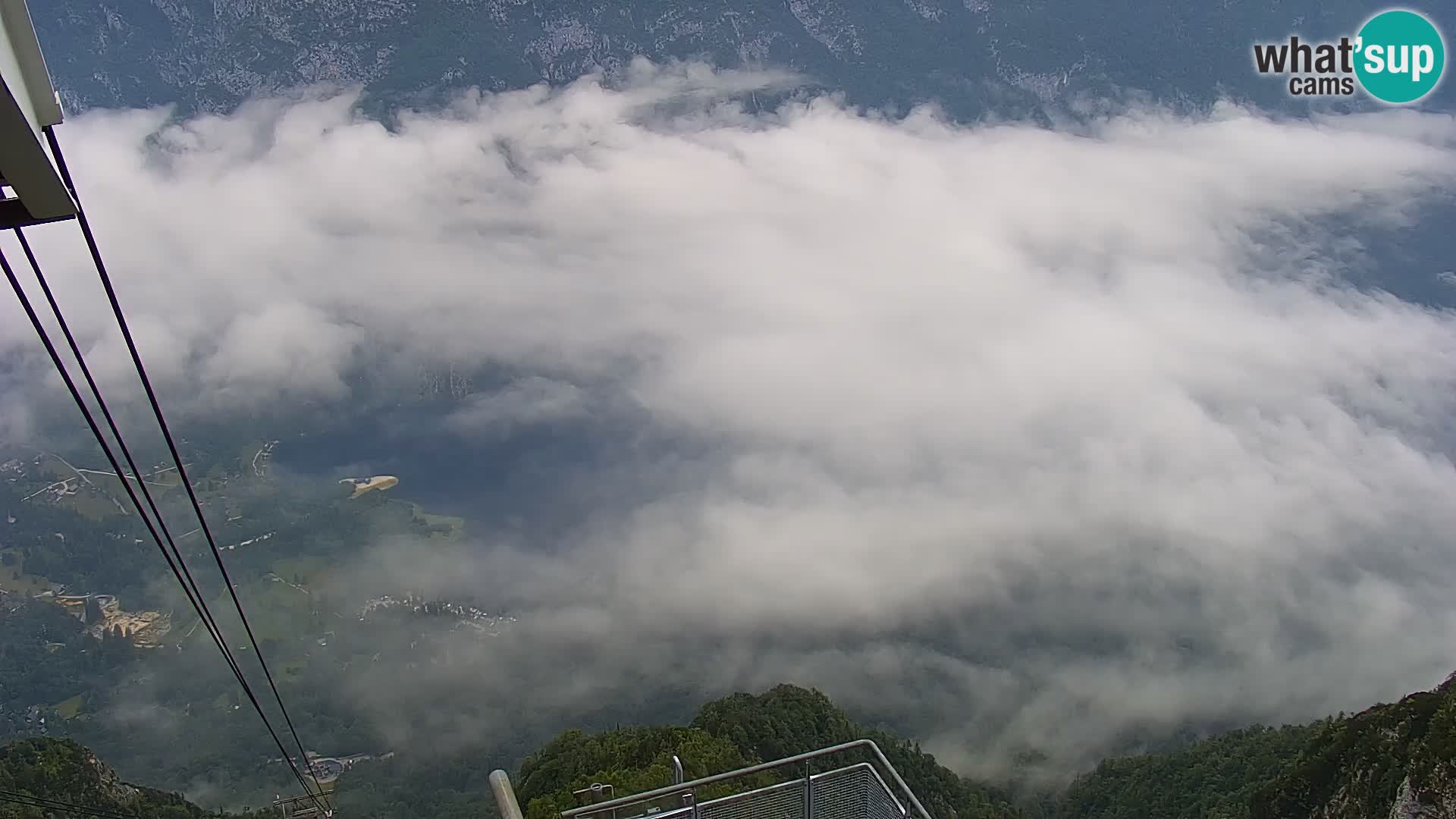 Spletna kamera Bohinj jezero in na Triglav – pogled s smučišča Vogel