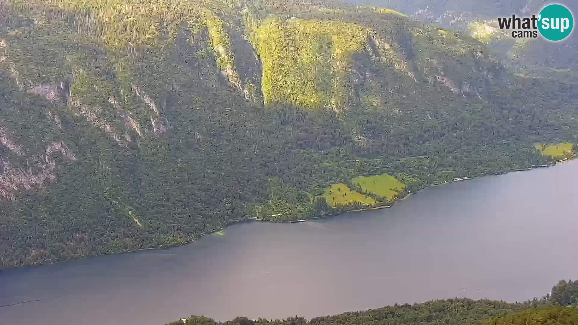 Webcam Bohinj See und Triglav – Blick vom Skigebiet Vogel