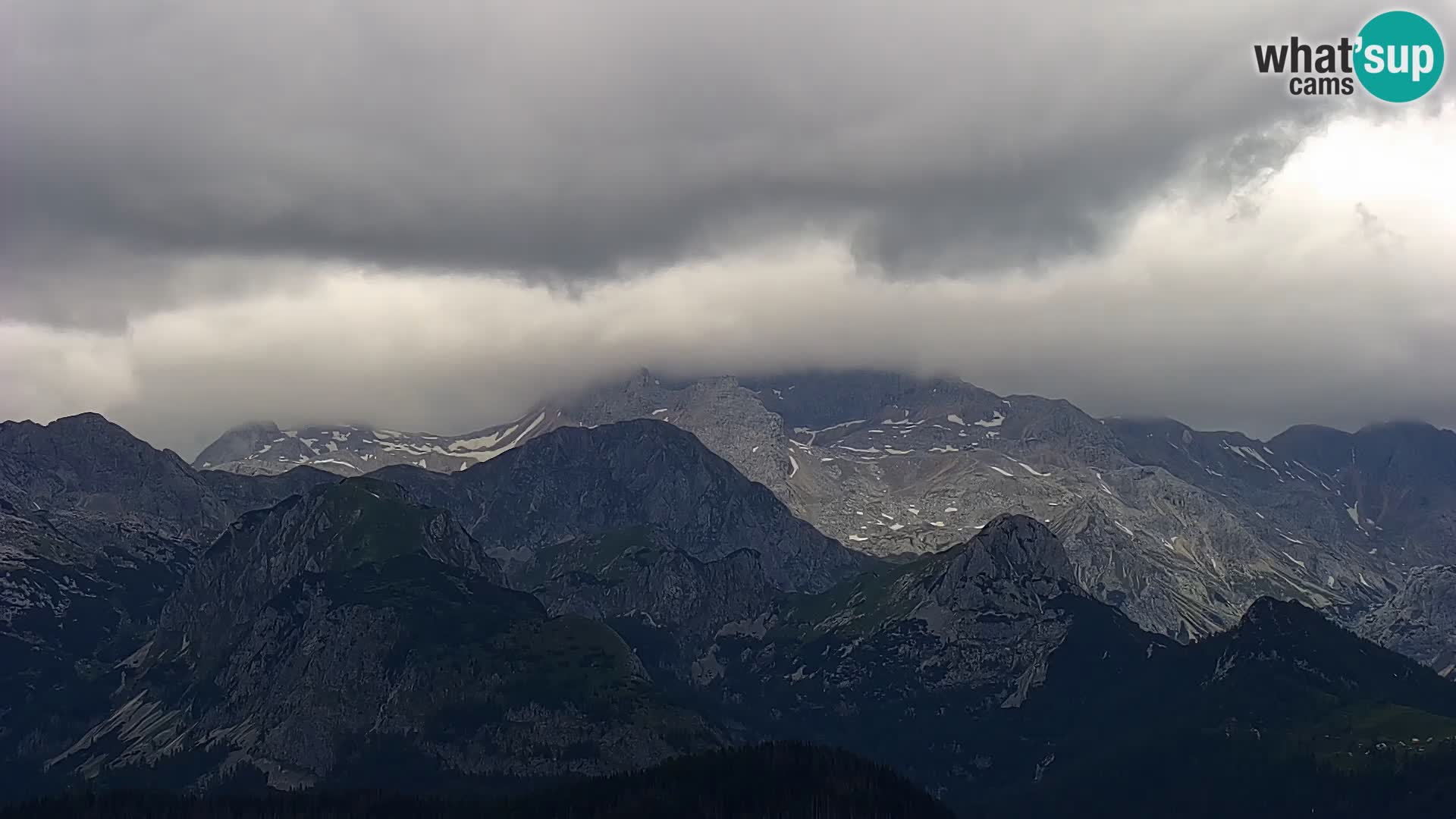 Spletna kamera Bohinj jezero in na Triglav – pogled s smučišča Vogel