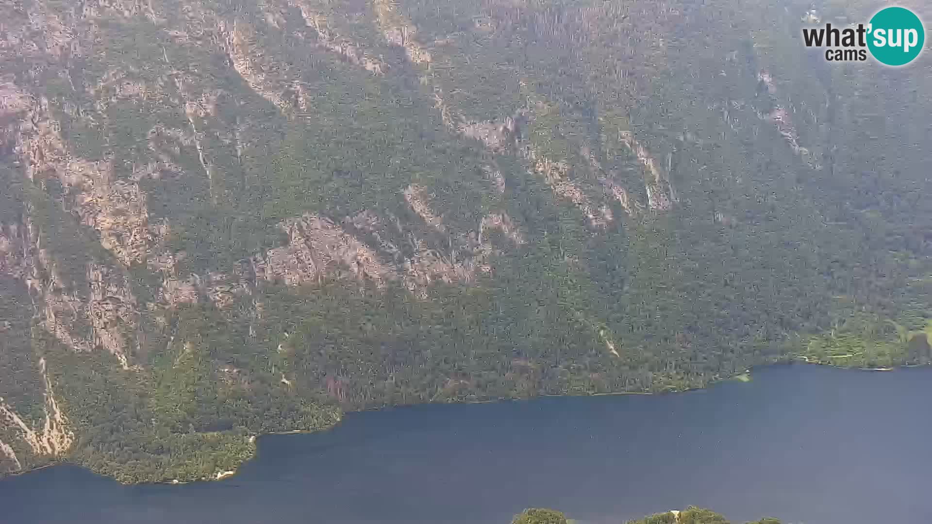 Webcam Bohinj See und Triglav – Blick vom Skigebiet Vogel
