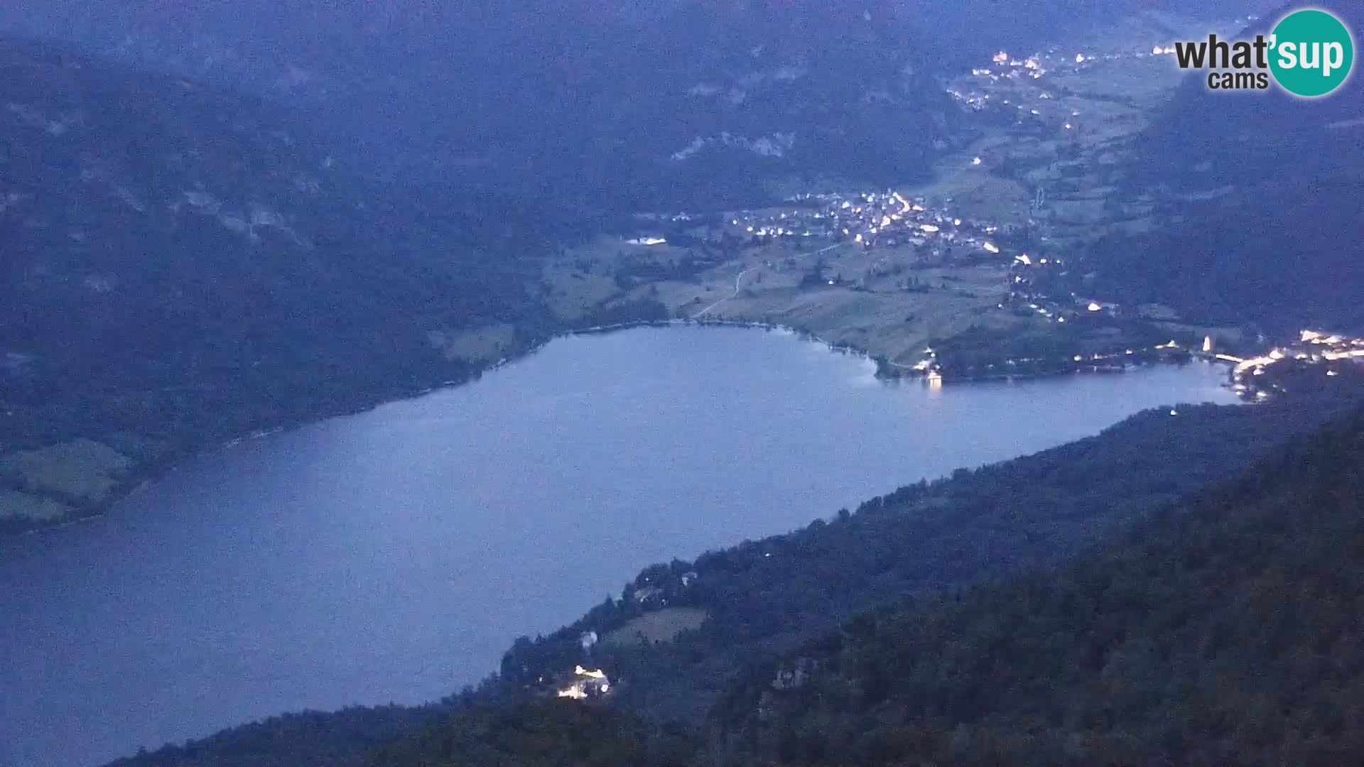 Cámara web del lago Bohinj y Triglav – vista desde la estación de esquí de Vogel