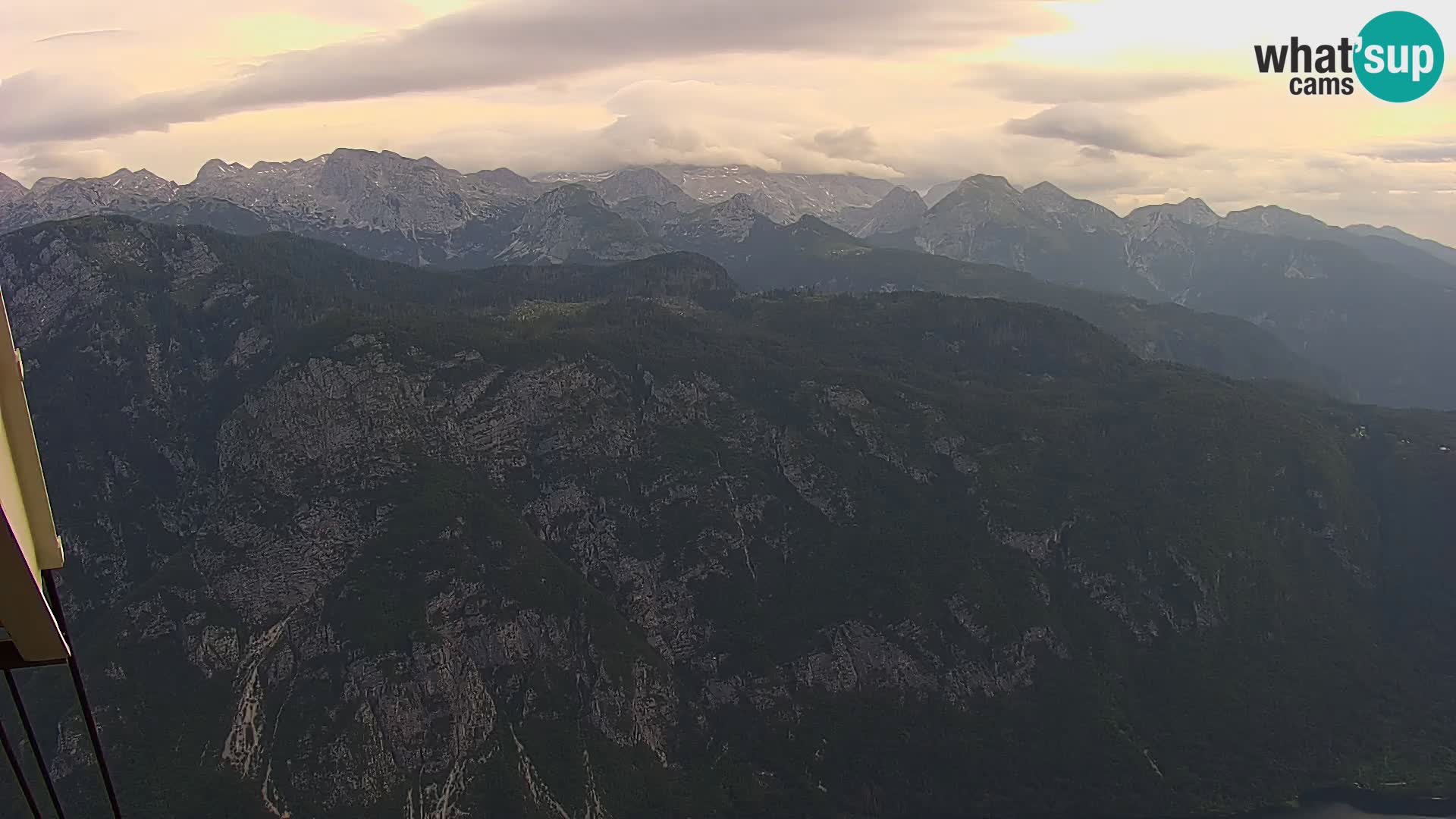 Cámara web del lago Bohinj y Triglav – vista desde la estación de esquí de Vogel