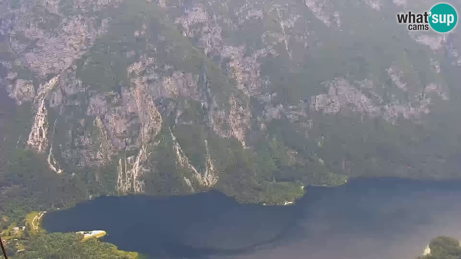 Webcam Bohinj See und Triglav – Blick vom Skigebiet Vogel