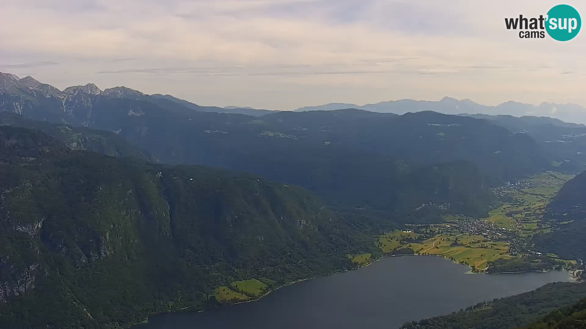 Bohinj lake webcam and Triglav – view from Vogel ski resort