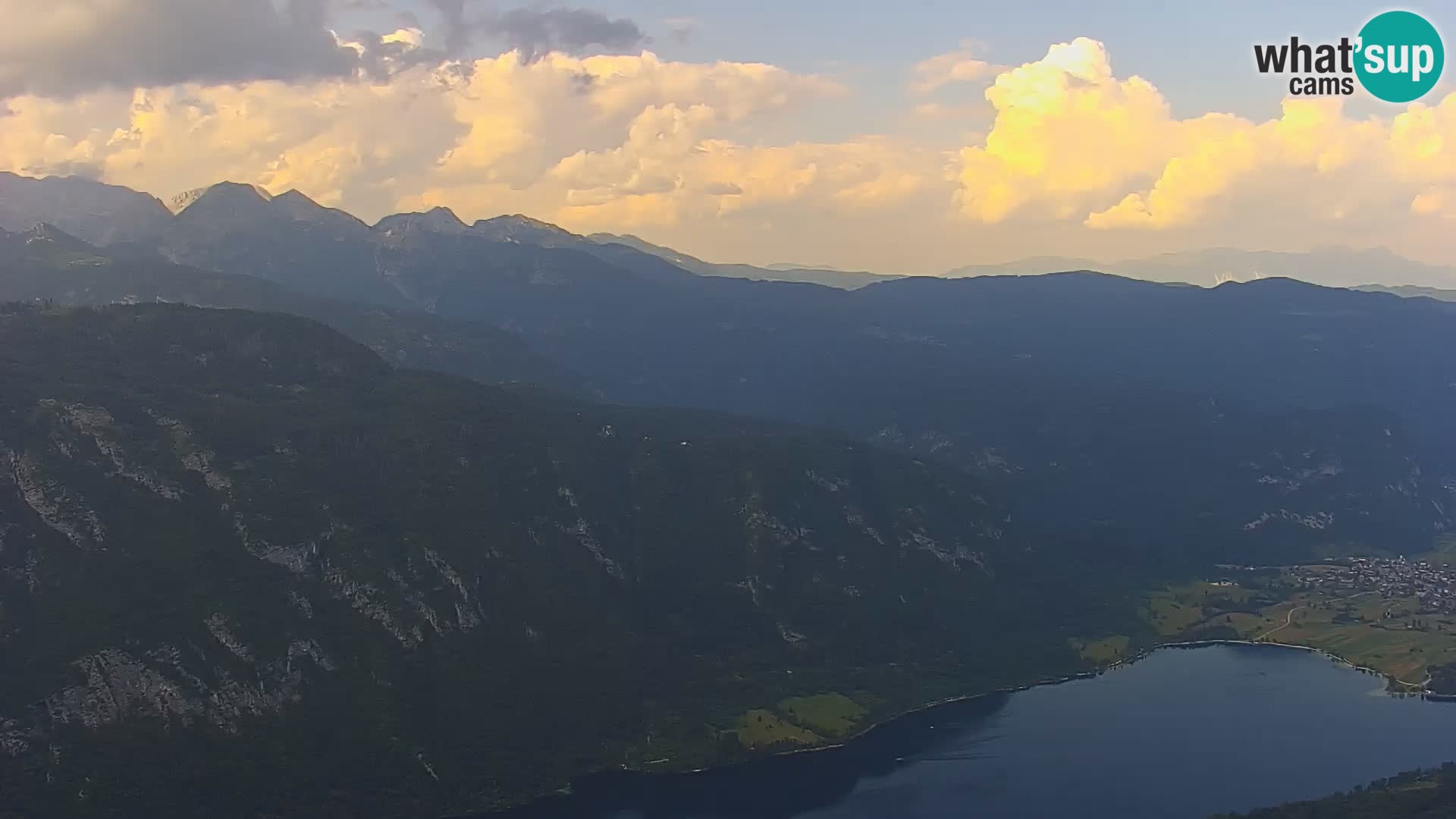 Webcam lago di Bohinj e del Triglav – vista dalla stazione sciistica di Vogel