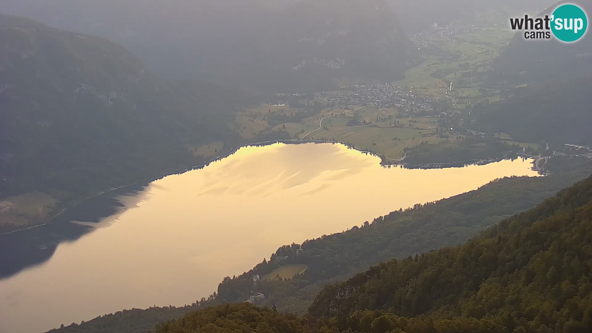 Webcam Bohinj See und Triglav – Blick vom Skigebiet Vogel