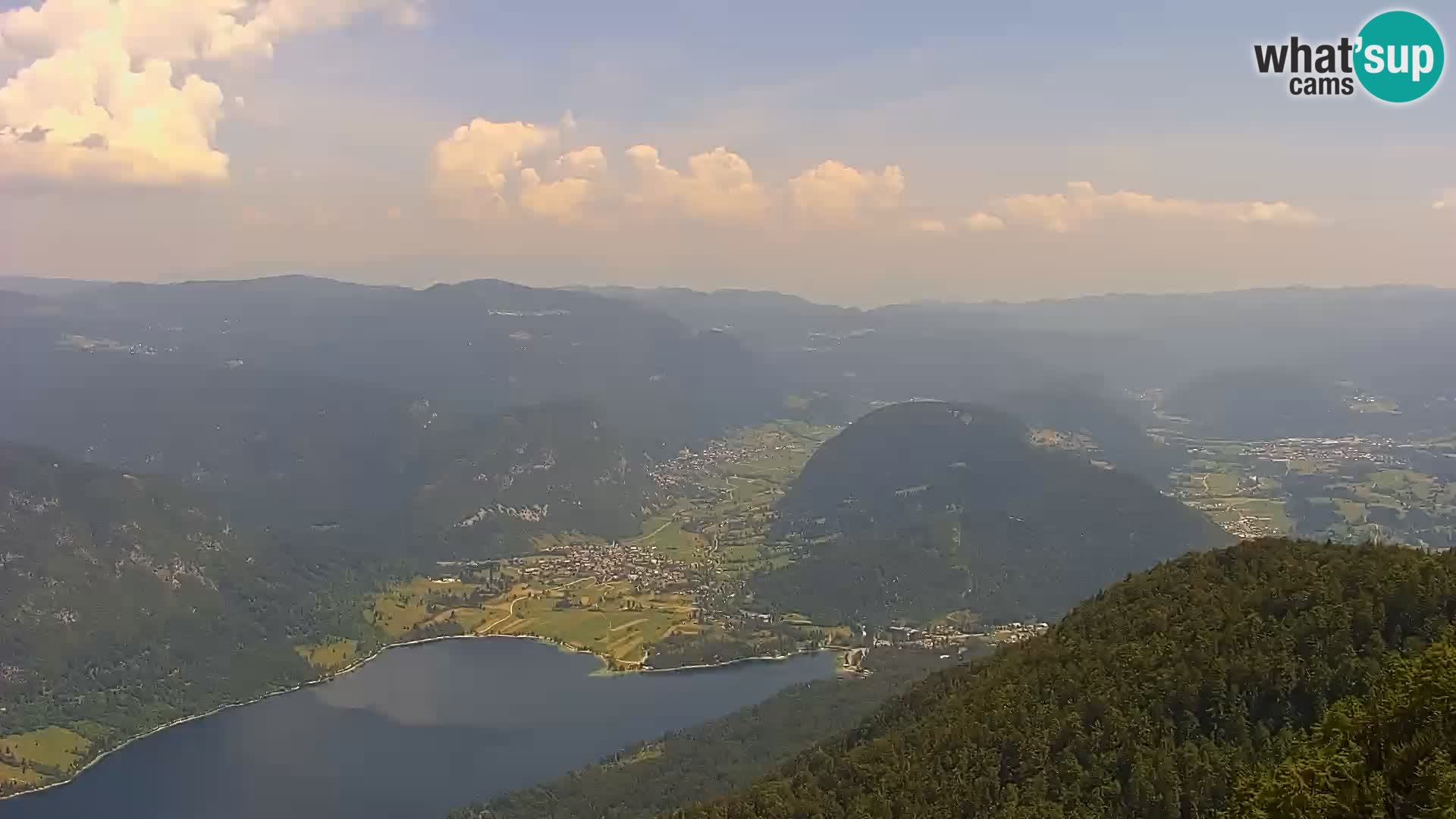 Bohinj lake webcam and Triglav – view from Vogel ski resort