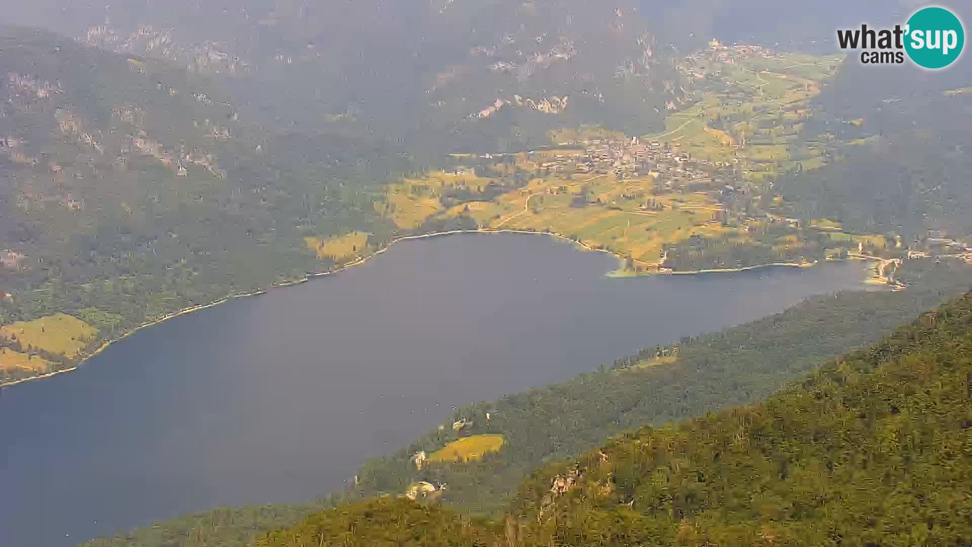Bohinj lake webcam and Triglav – view from Vogel ski resort