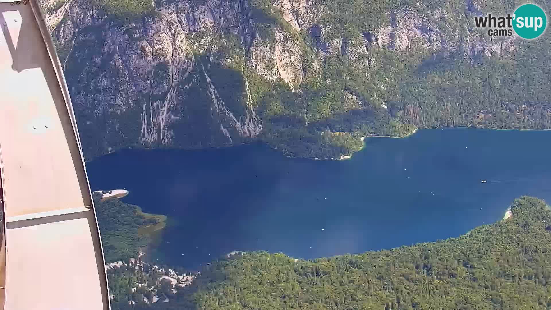 Webcam Bohinj See und Triglav – Blick vom Skigebiet Vogel