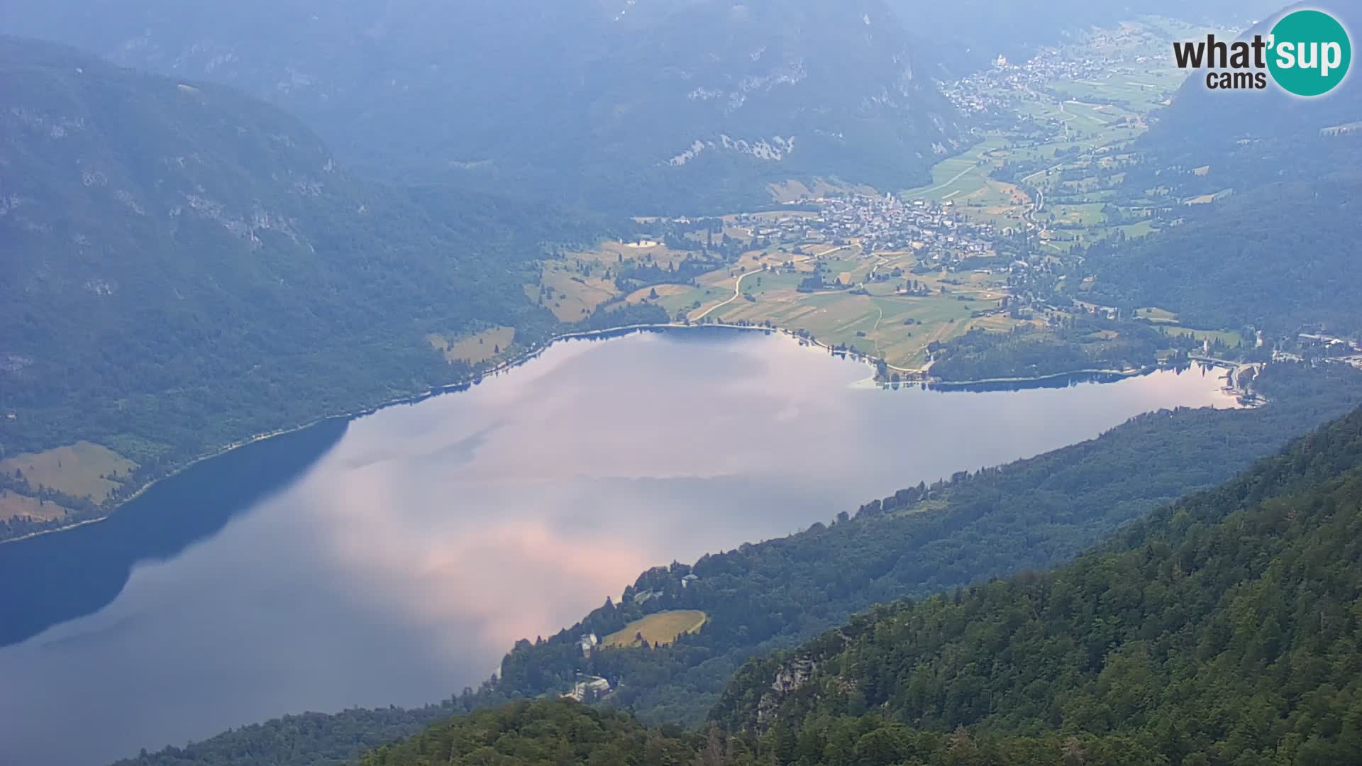 Cámara web del lago Bohinj y Triglav – vista desde la estación de esquí de Vogel