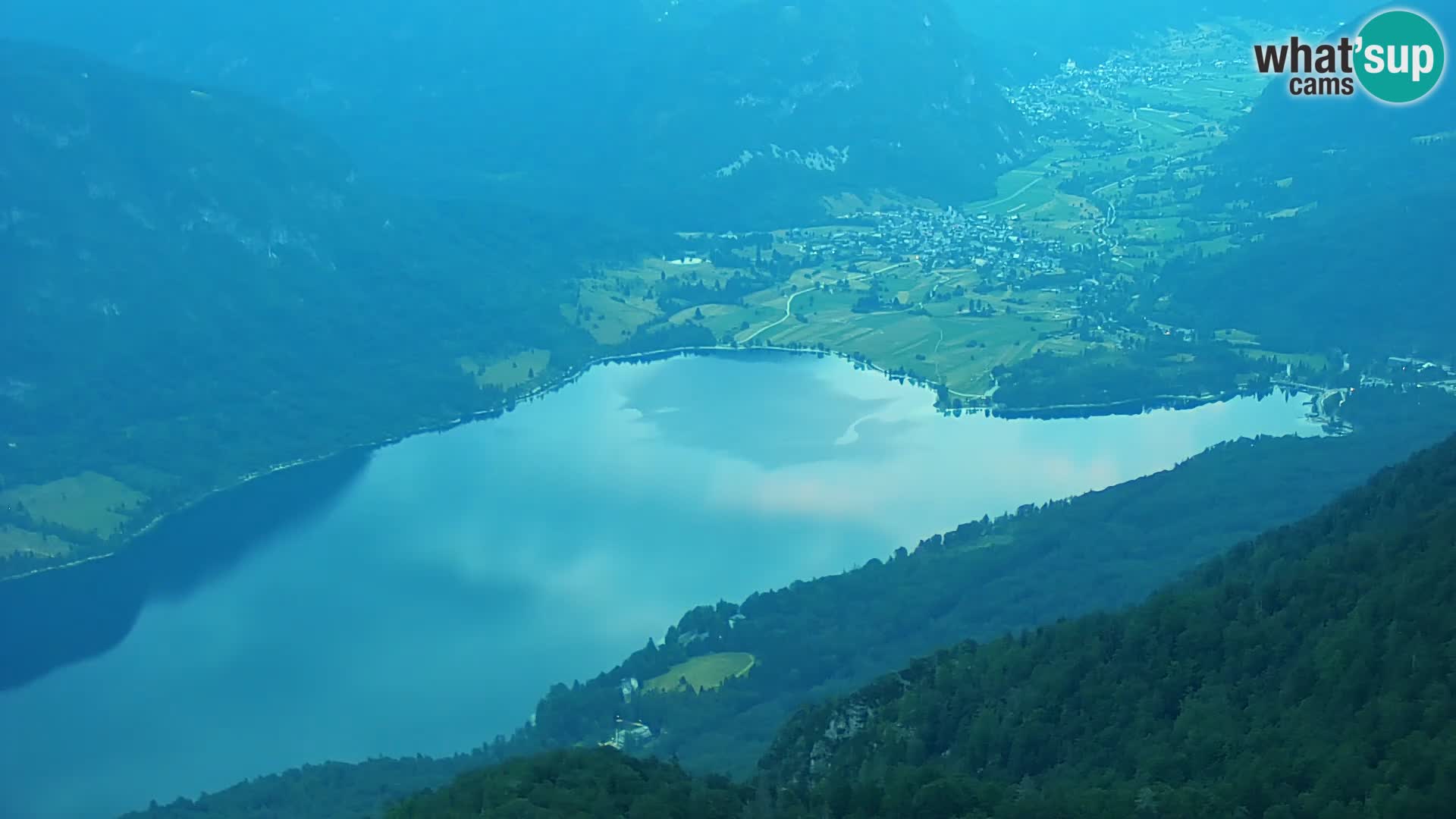 Cámara web del lago Bohinj y Triglav – vista desde la estación de esquí de Vogel