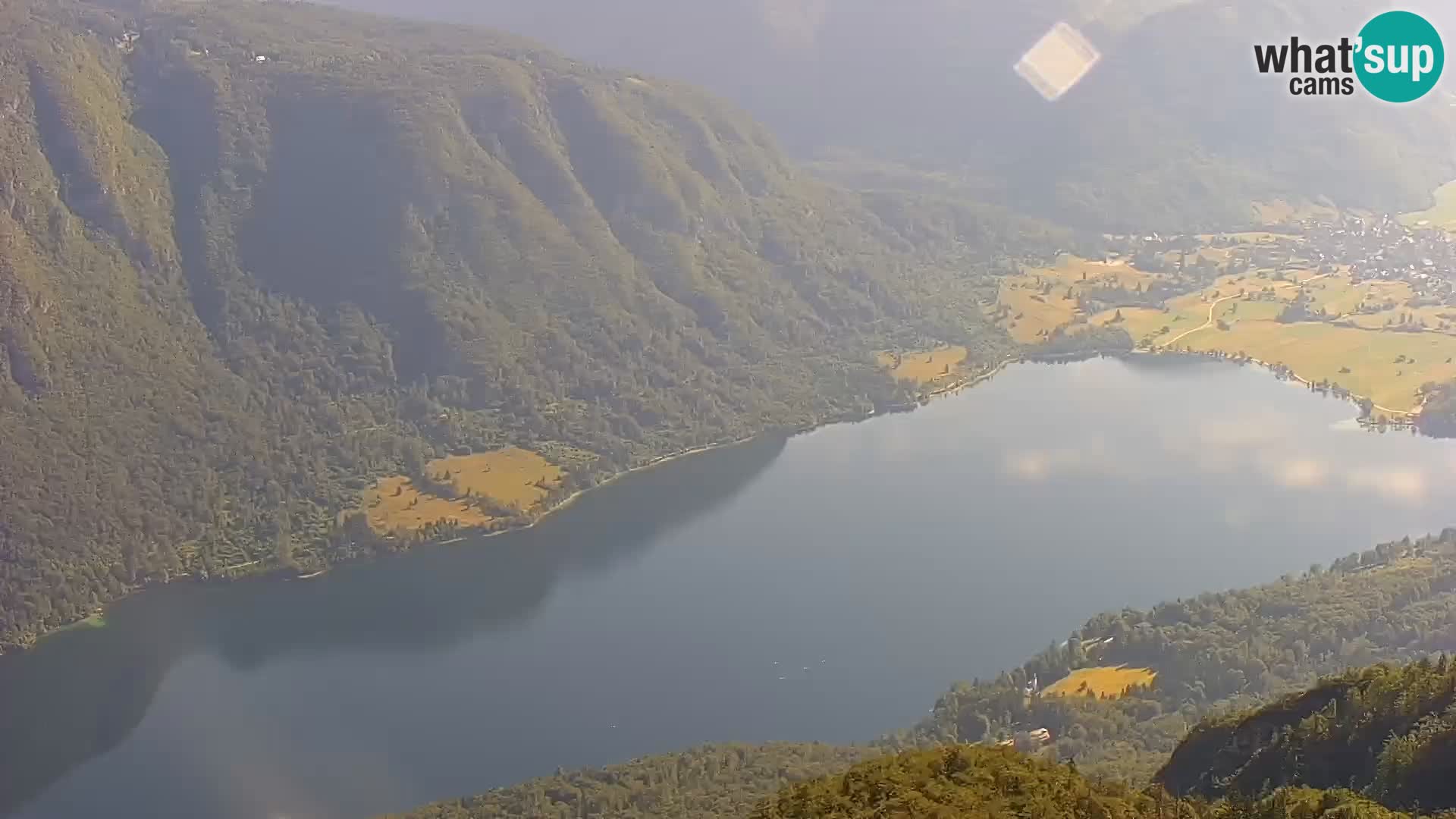 Webcam Bohinj See und Triglav – Blick vom Skigebiet Vogel