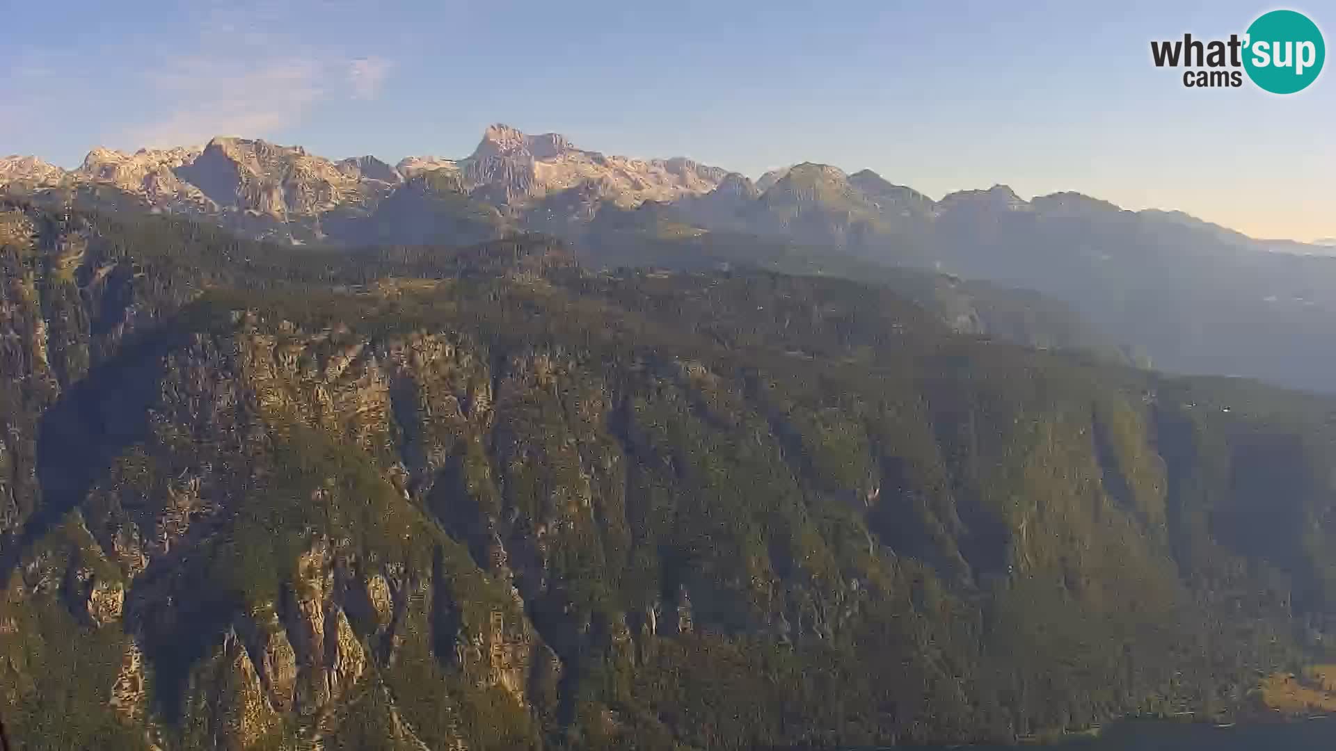 Cámara web del lago Bohinj y Triglav – vista desde la estación de esquí de Vogel