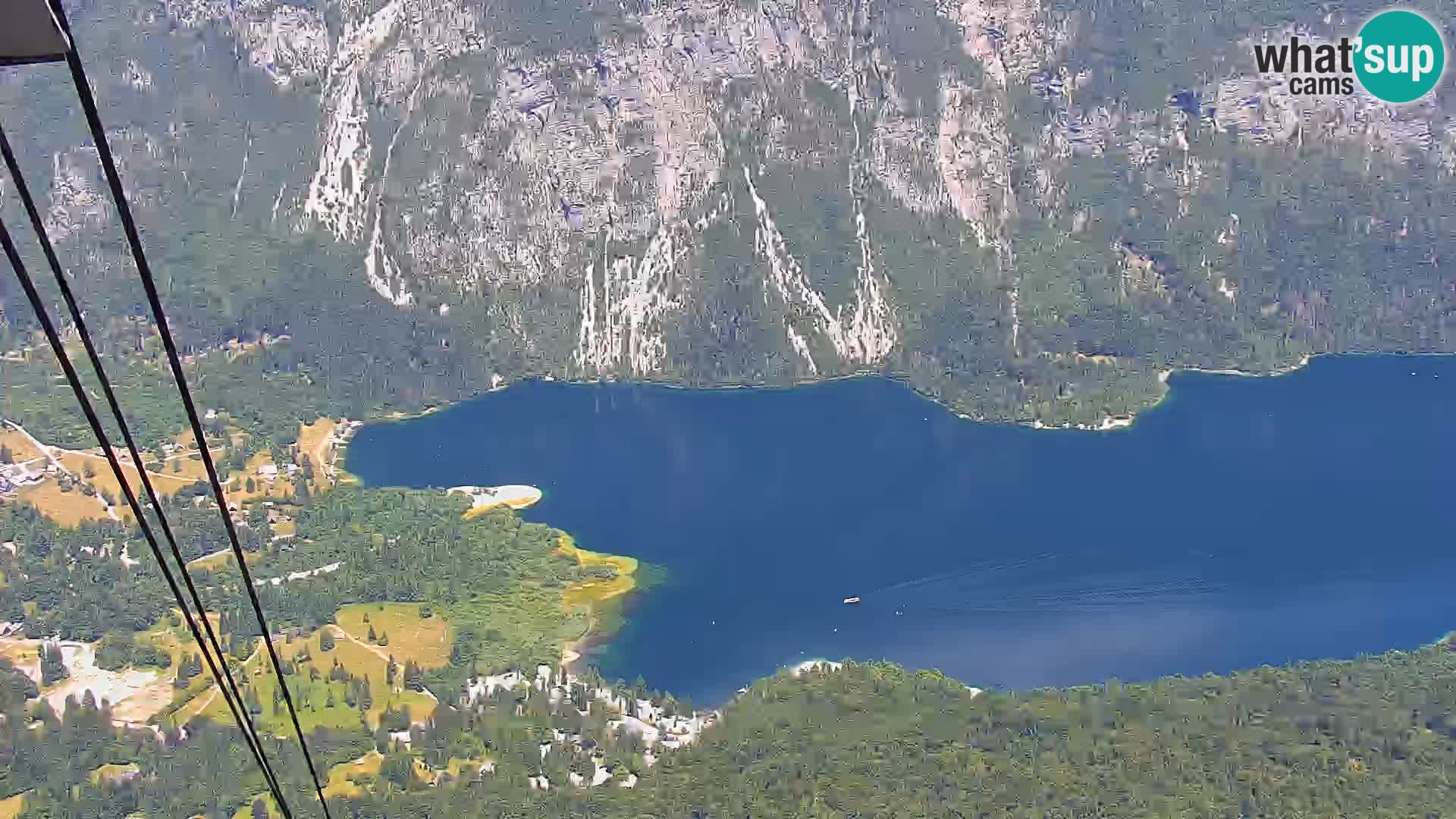Bohinj lake webcam and Triglav – view from Vogel ski resort