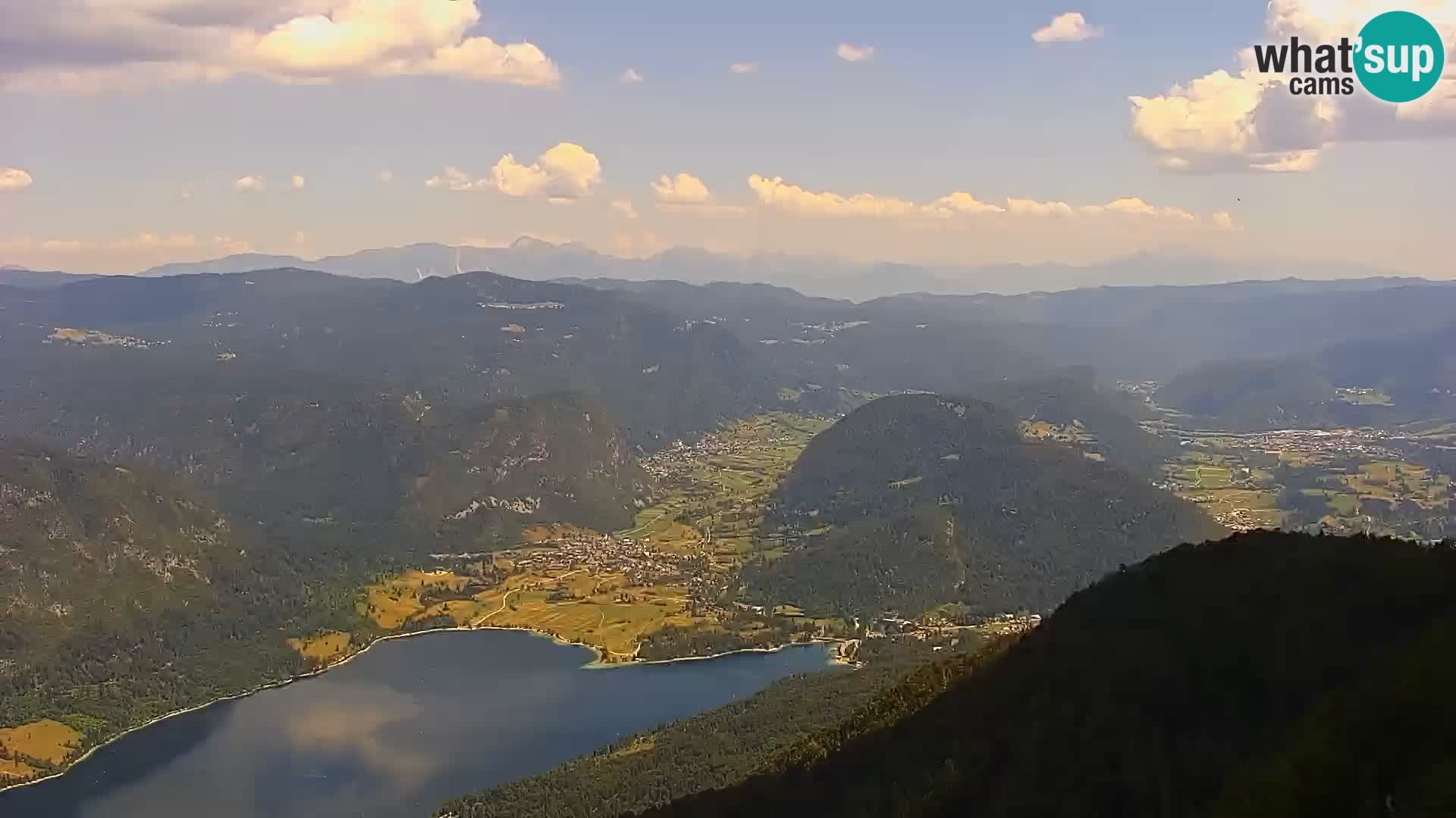 Cámara web del lago Bohinj y Triglav – vista desde la estación de esquí de Vogel