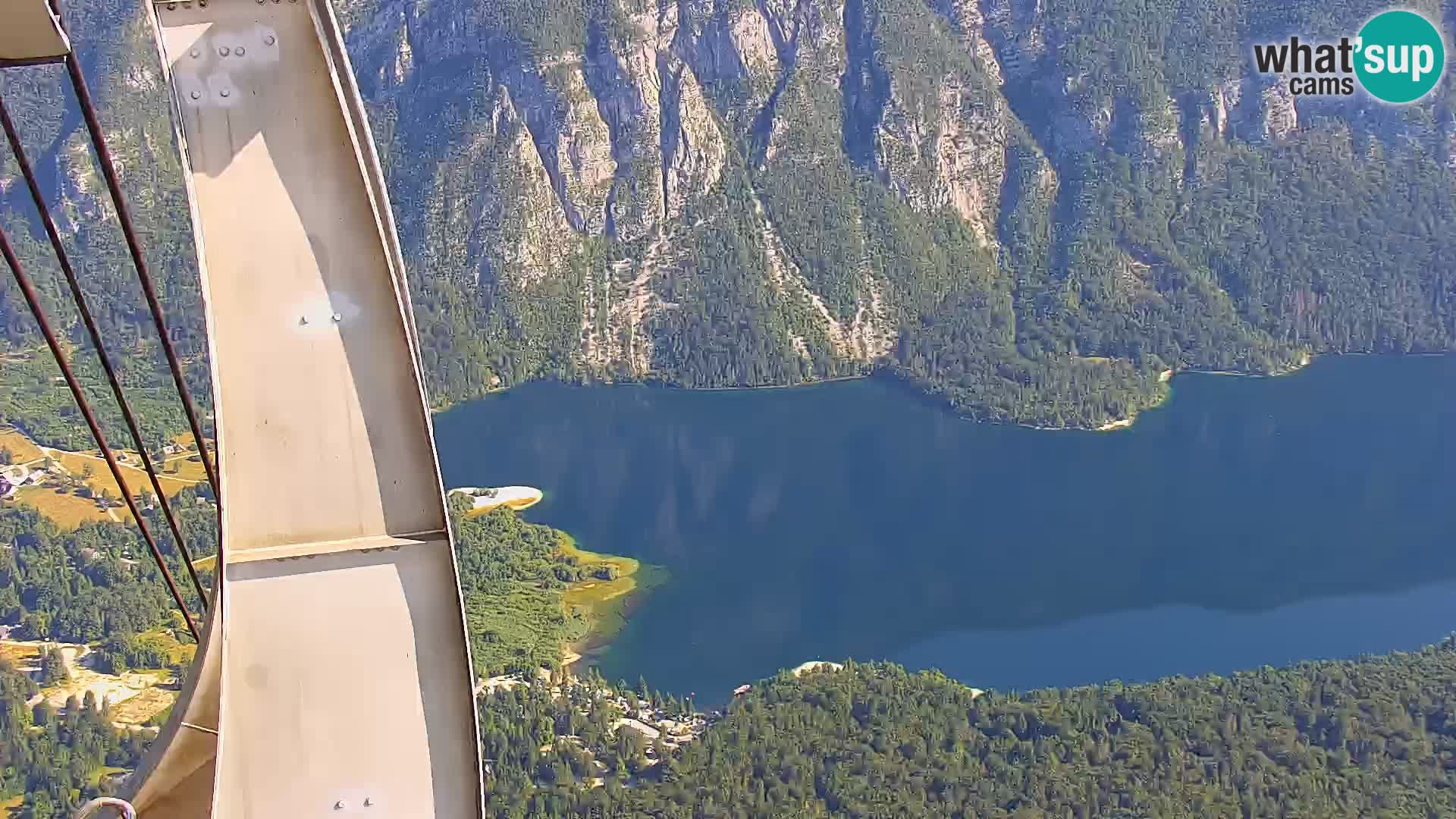 Webcam lac de Bohinj et Triglav – vue depuis la station de ski de Vogel