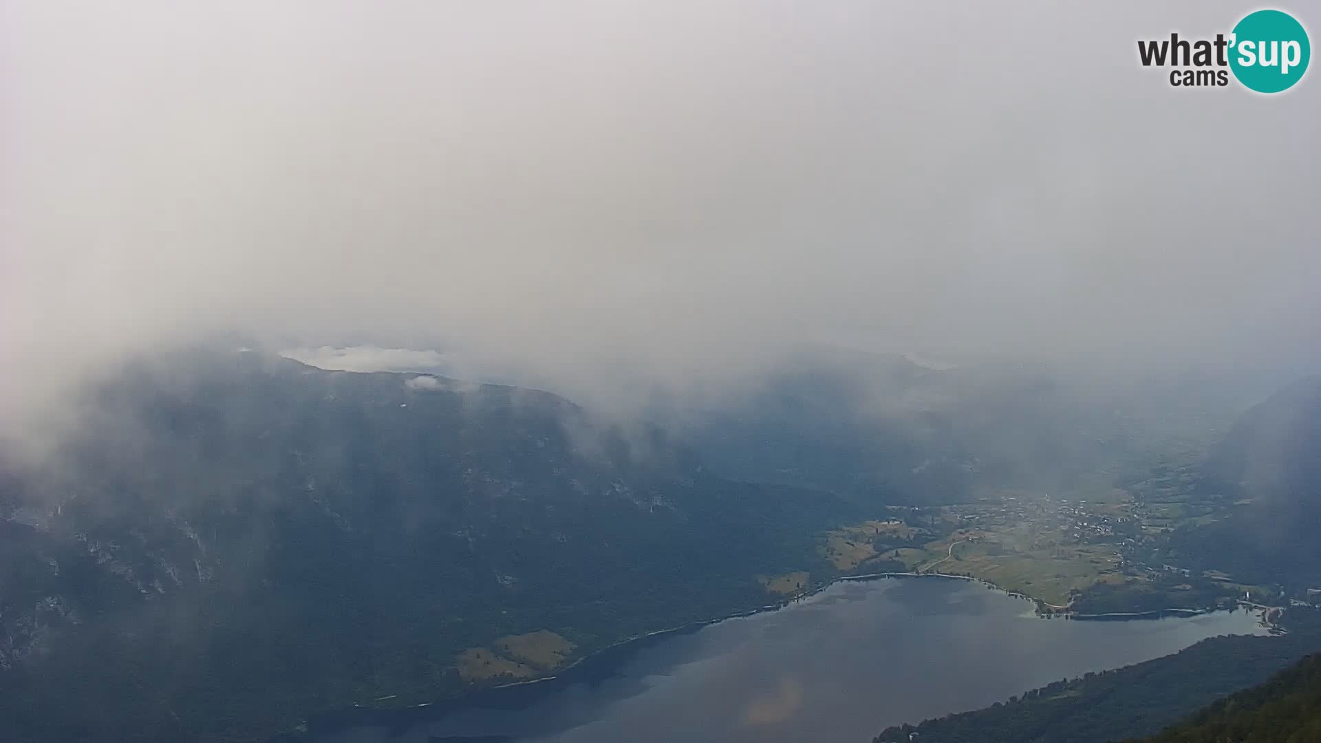 Bohinj lake webcam and Triglav – view from Vogel ski resort