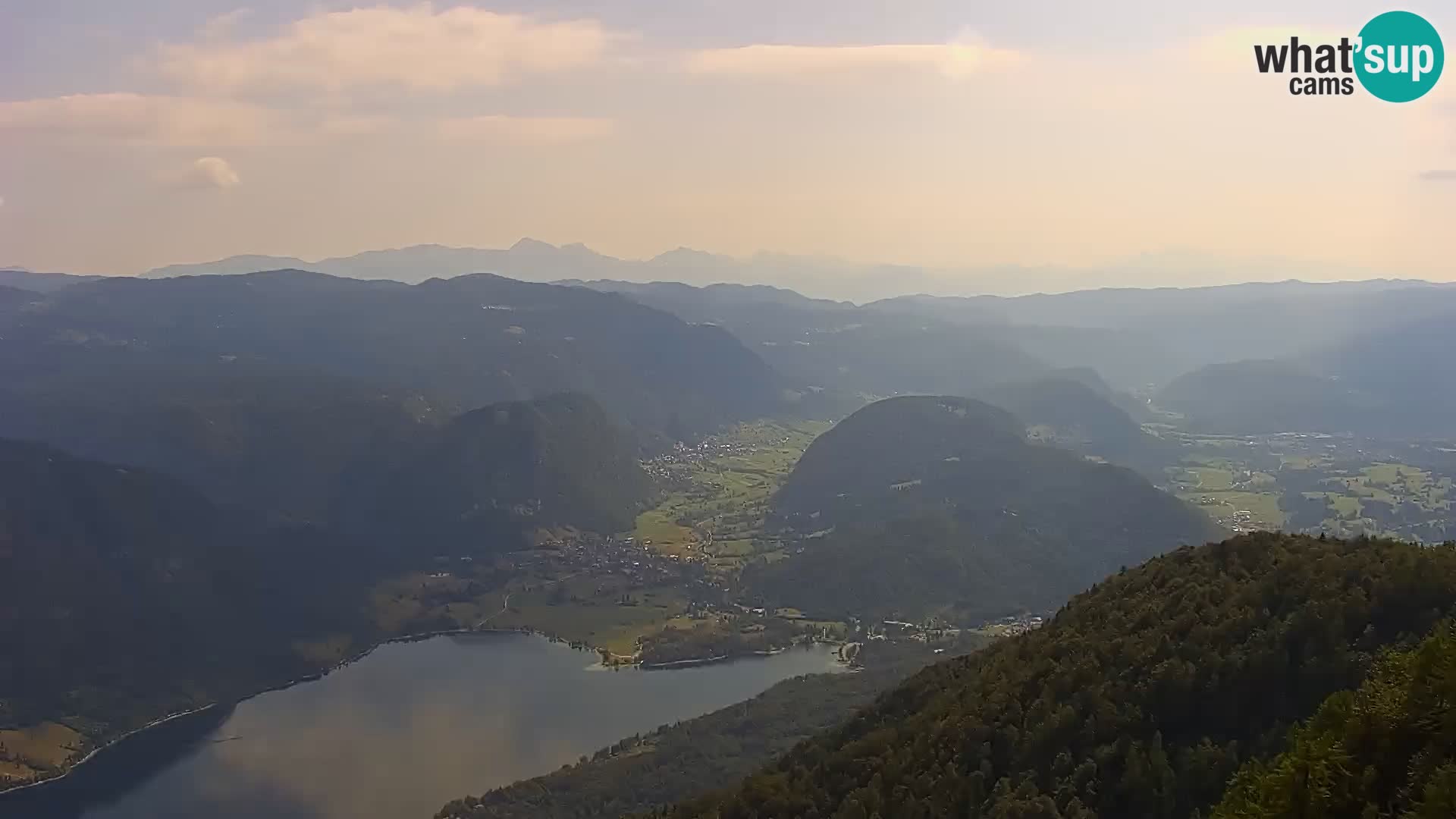 Webcam lago di Bohinj e del Triglav – vista dalla stazione sciistica di Vogel