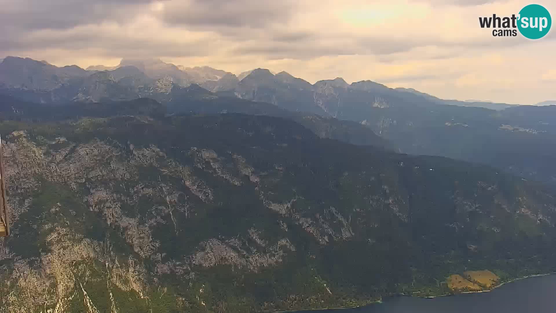 Webcam Bohinj See und Triglav – Blick vom Skigebiet Vogel