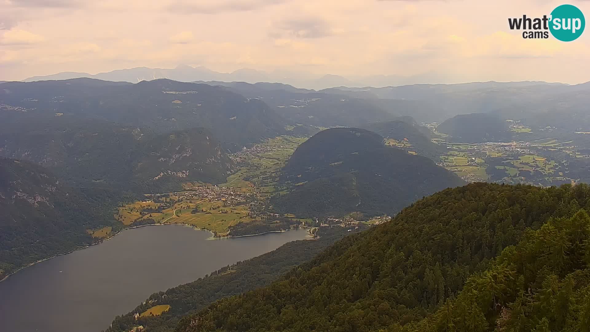 Bohinj lake webcam and Triglav – view from Vogel ski resort