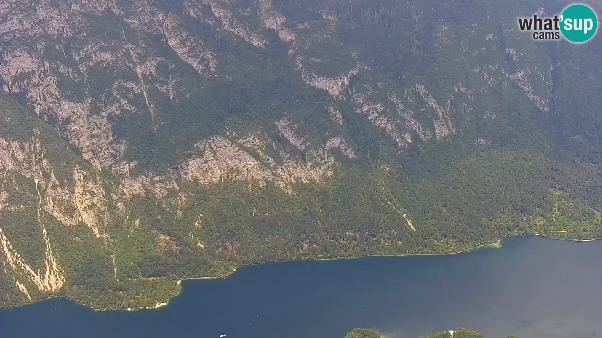 Bohinj lake webcam and Triglav – view from Vogel ski resort