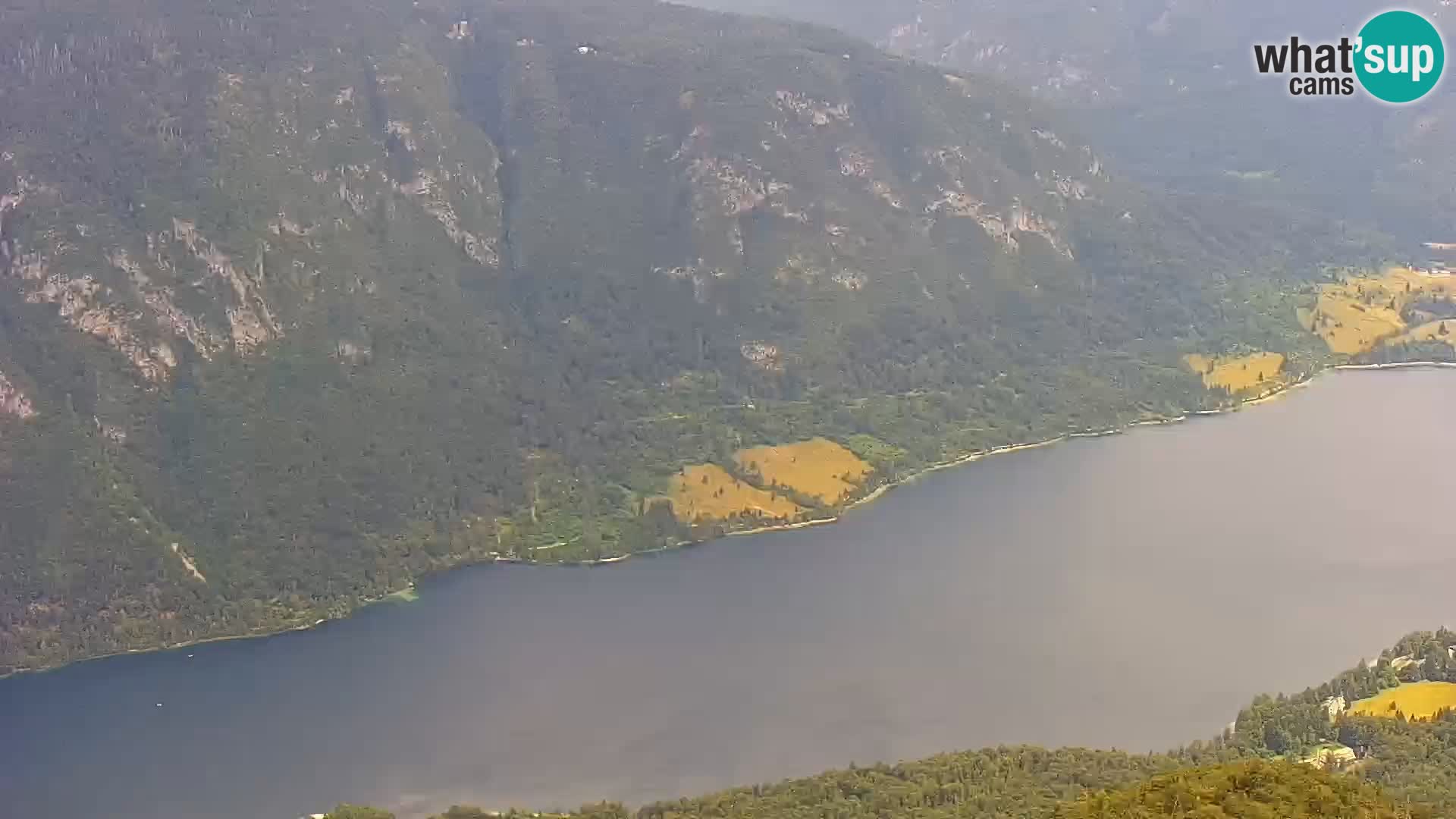 Webcam Bohinj See und Triglav – Blick vom Skigebiet Vogel